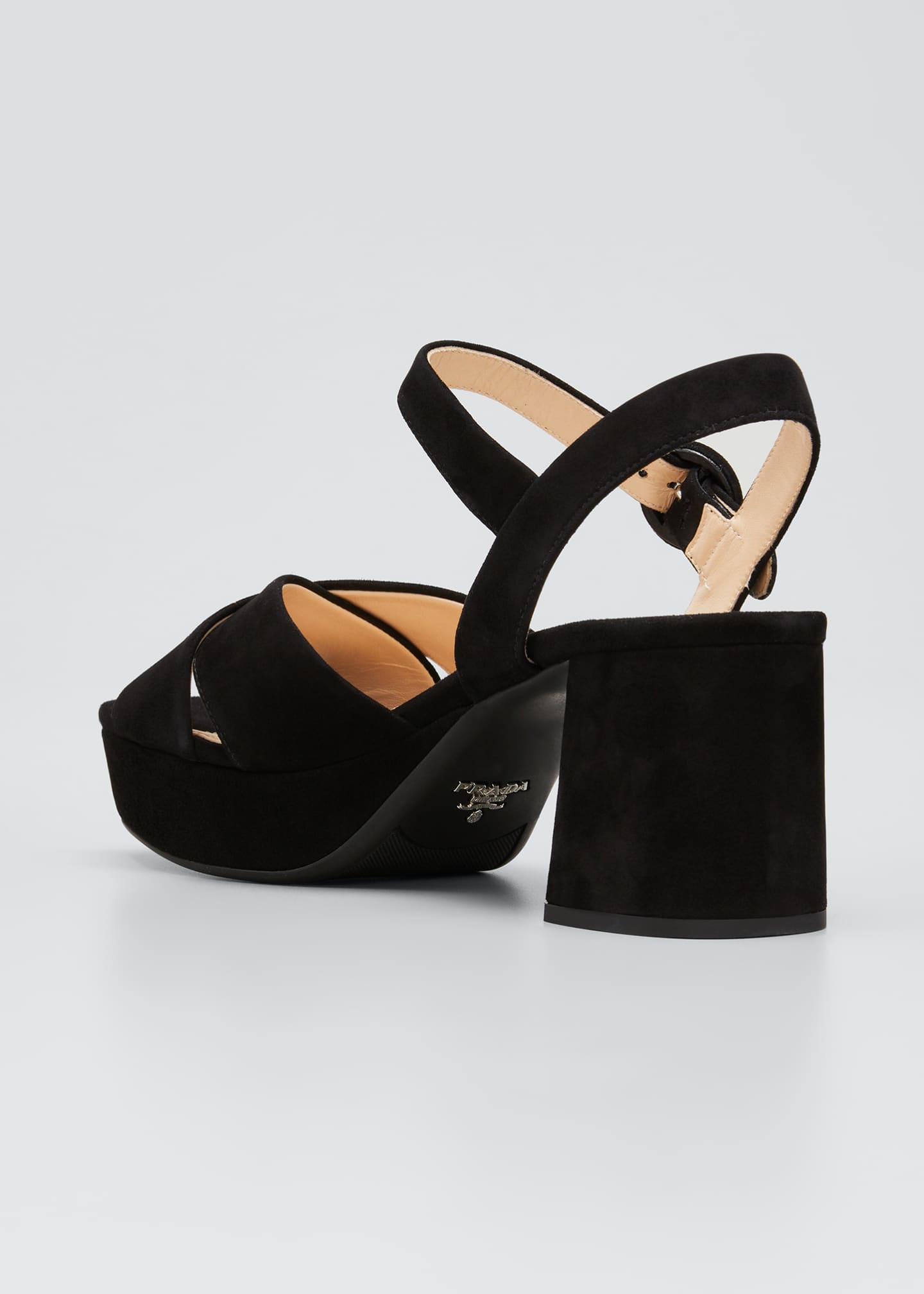 prada crisscross platform sandals