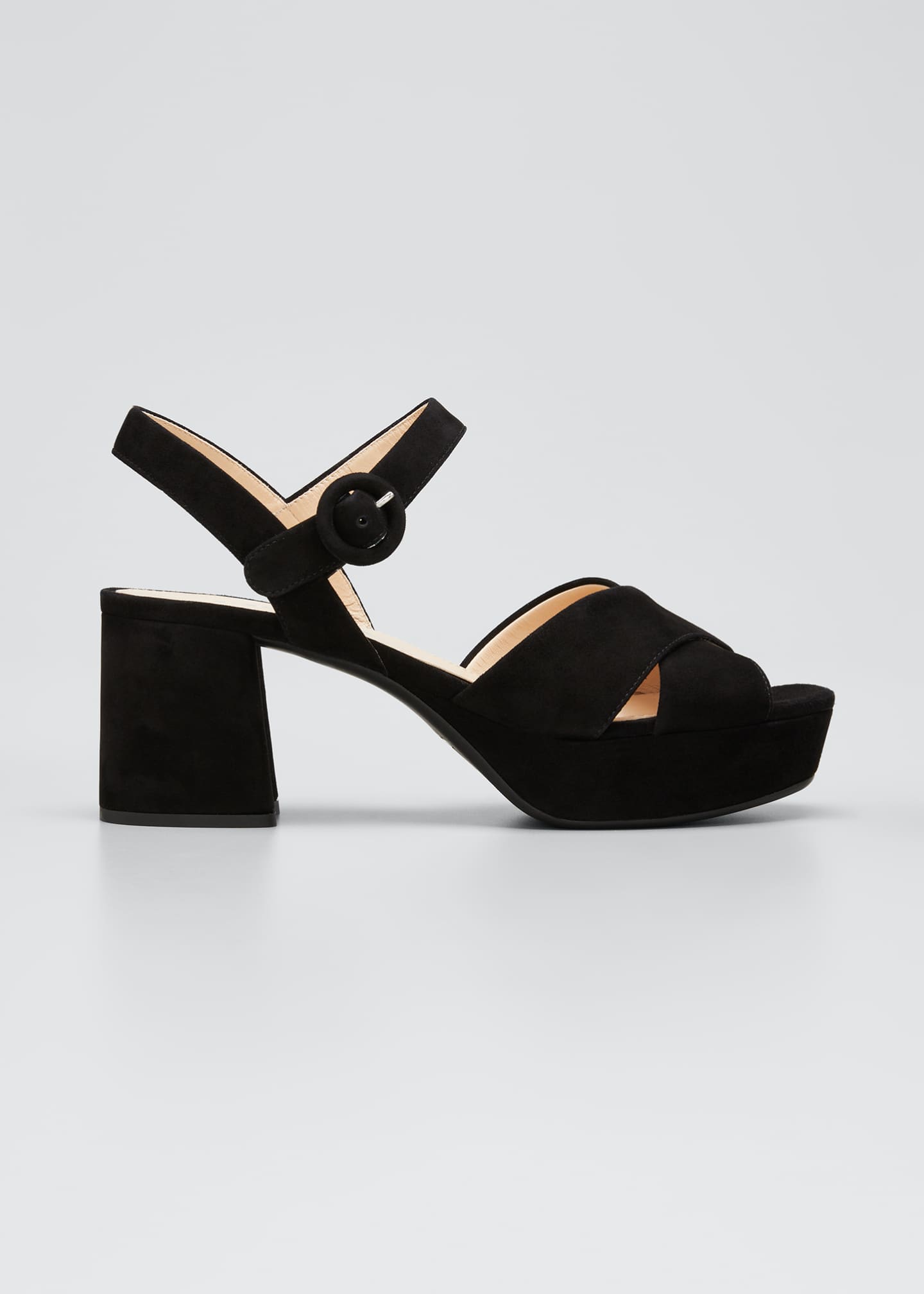 prada crisscross platform sandals