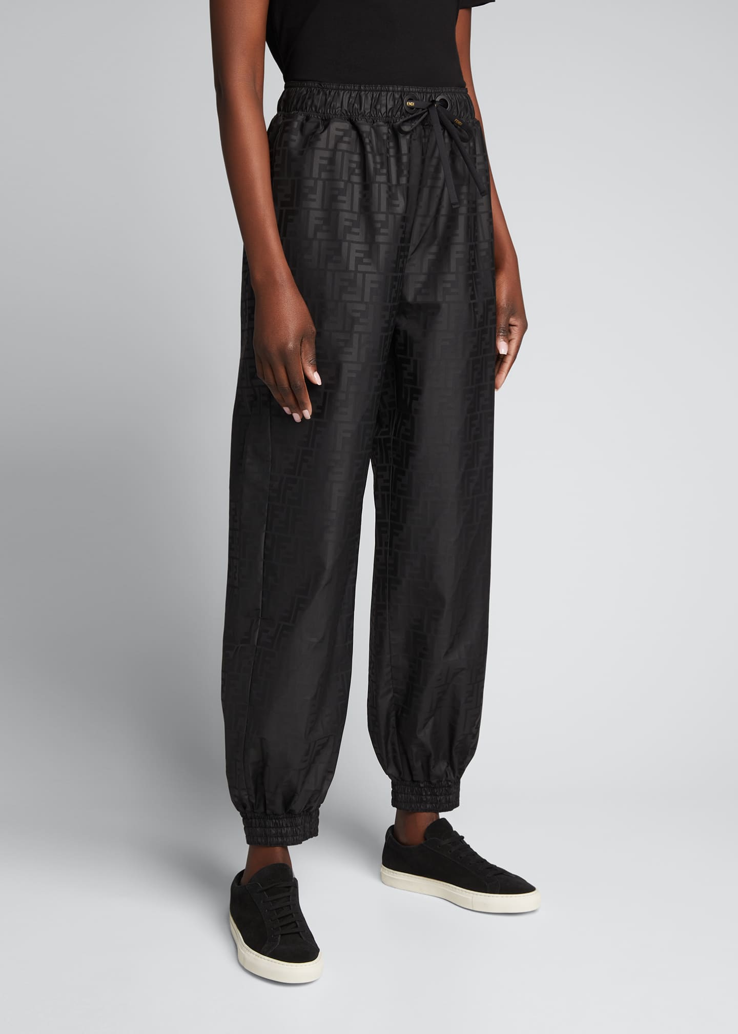 Fendi FF Nylon Track Pants Bergdorf Goodman