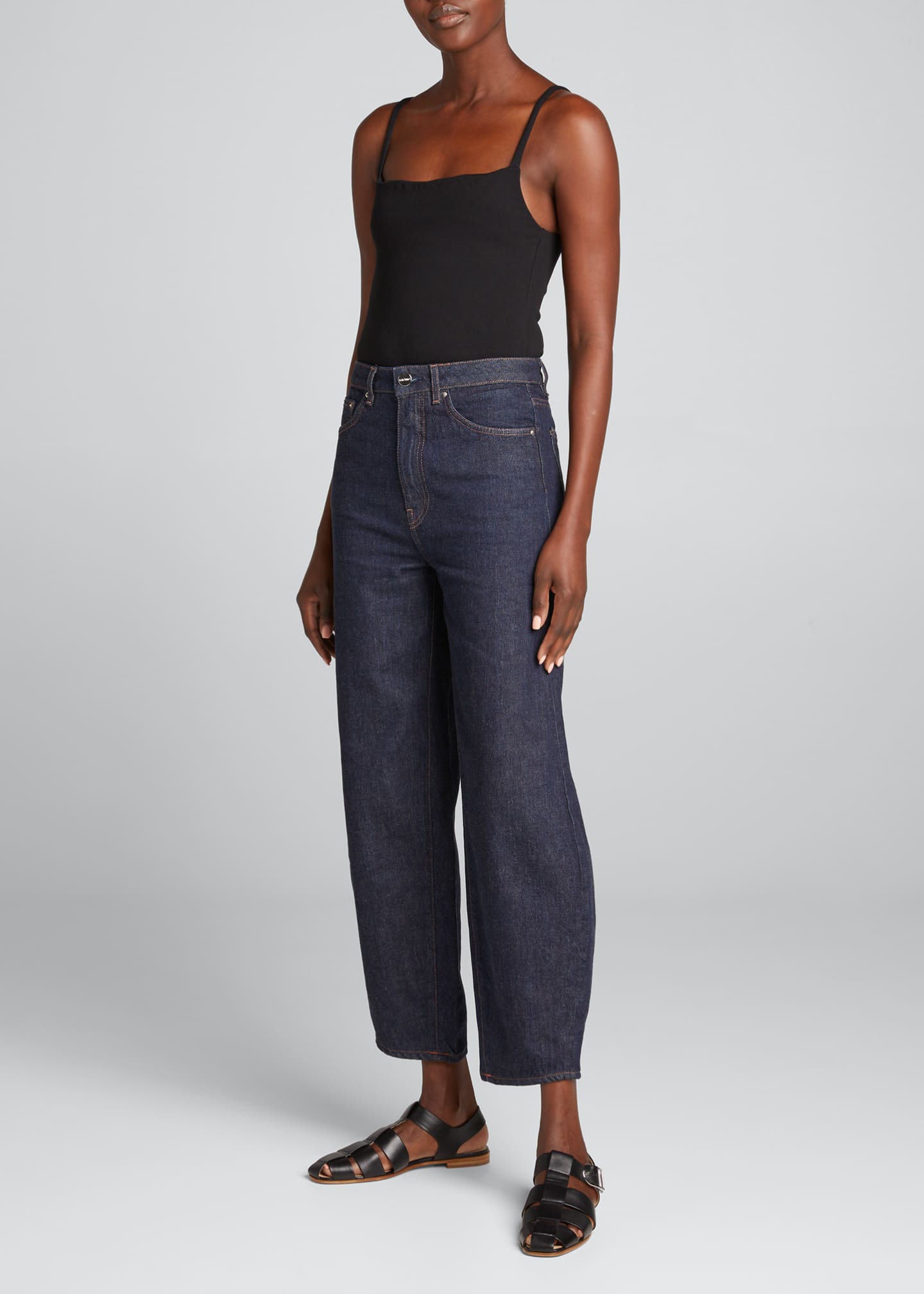 Toteme BarrelLeg Denim Pants Bergdorf Goodman