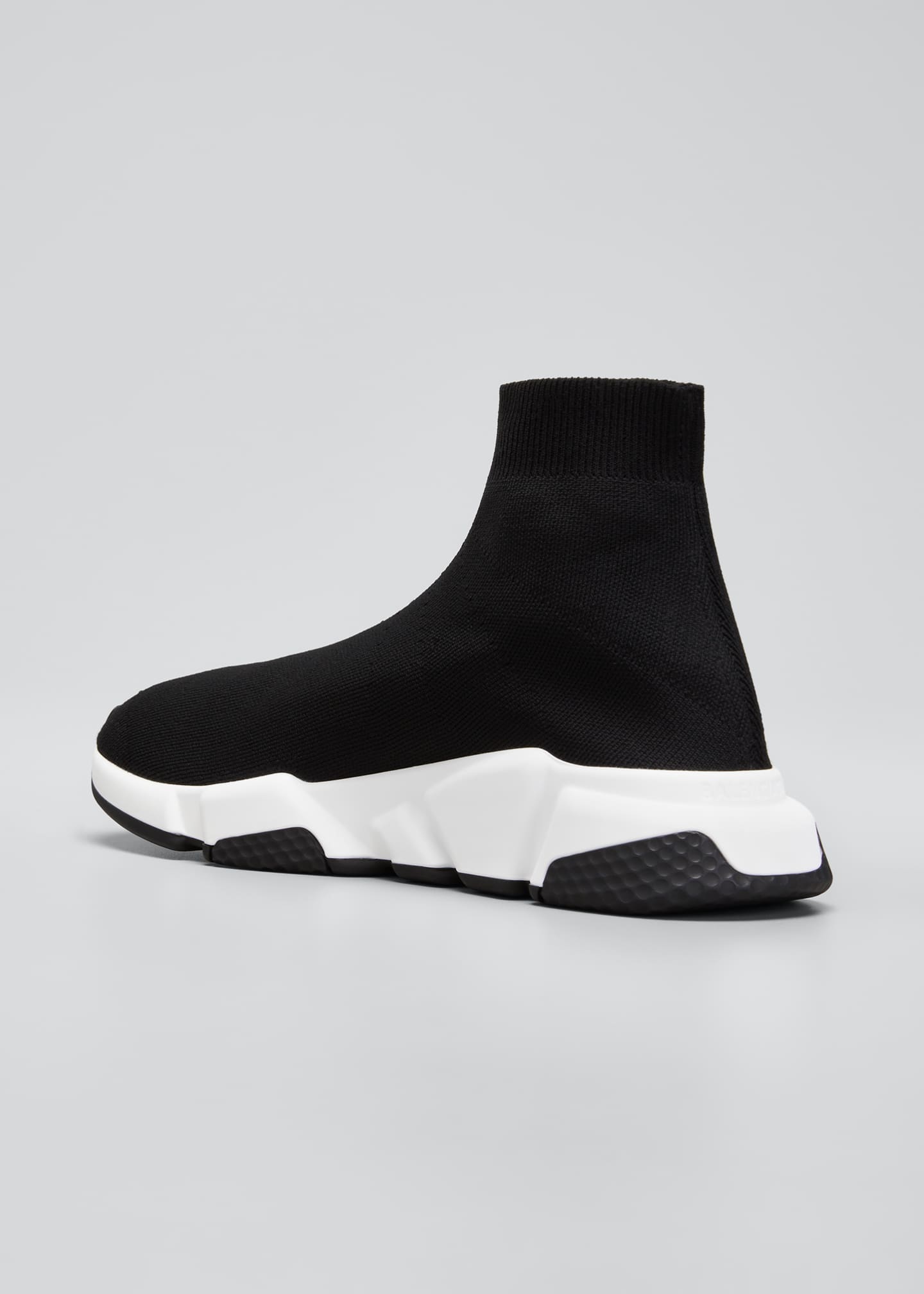 balenciaga men's toe knit high top sneakers