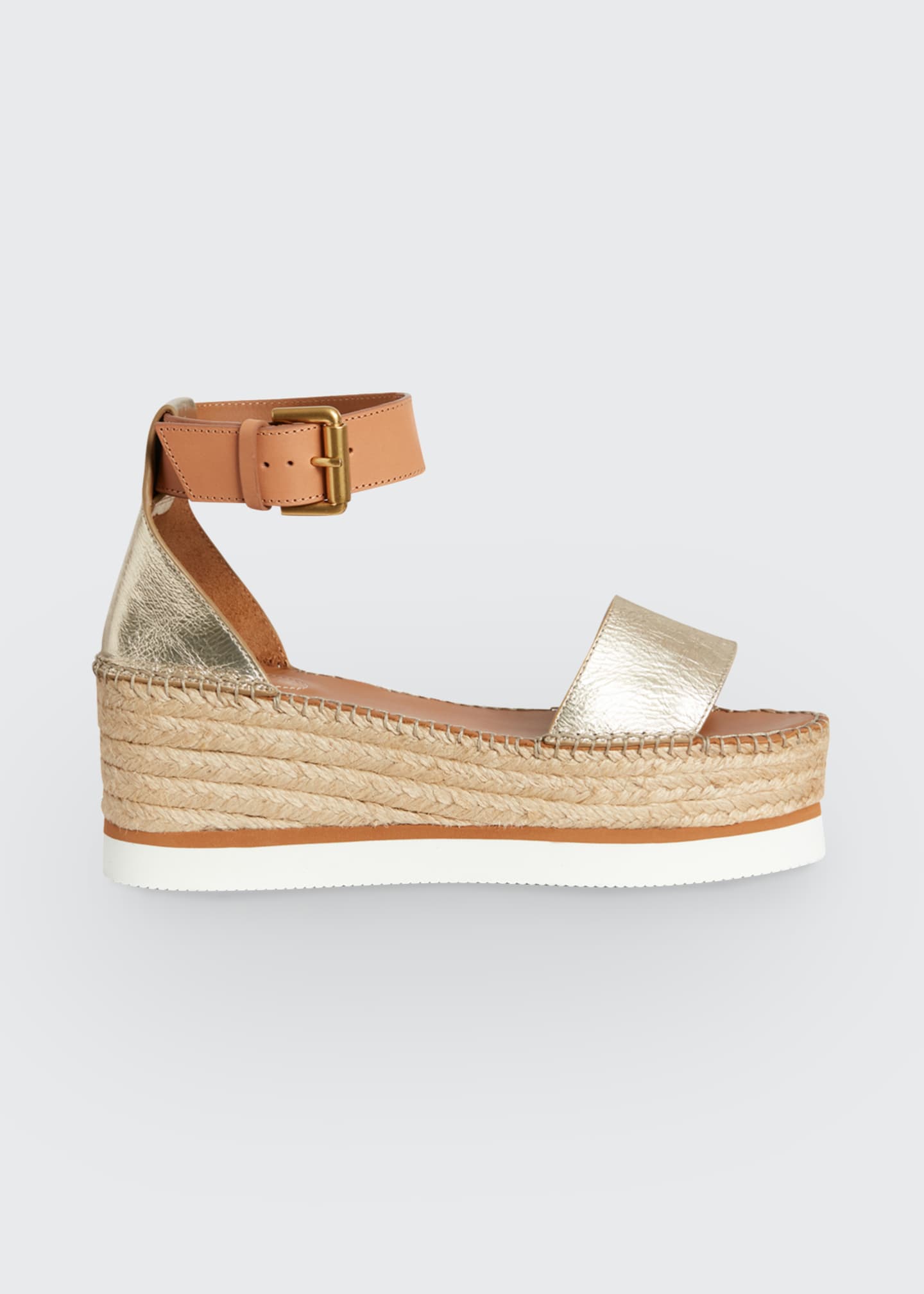 See by Chloe Glyn 50mm Bicolor Platform Espadrille Sandals - Bergdorf ...