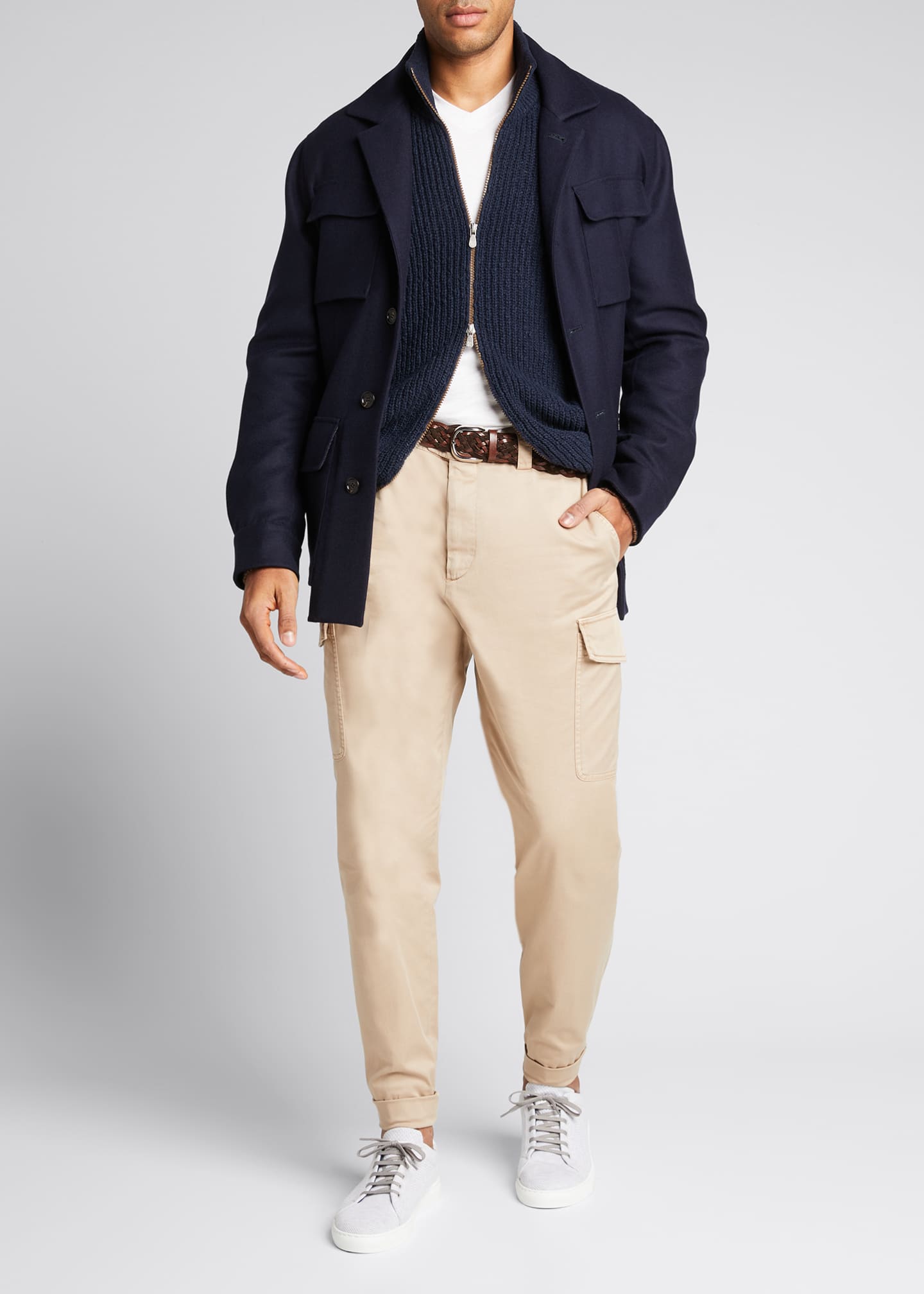 Brunello Cucinelli Men's Leisure-Fit Cargo Pants - Bergdorf Goodman