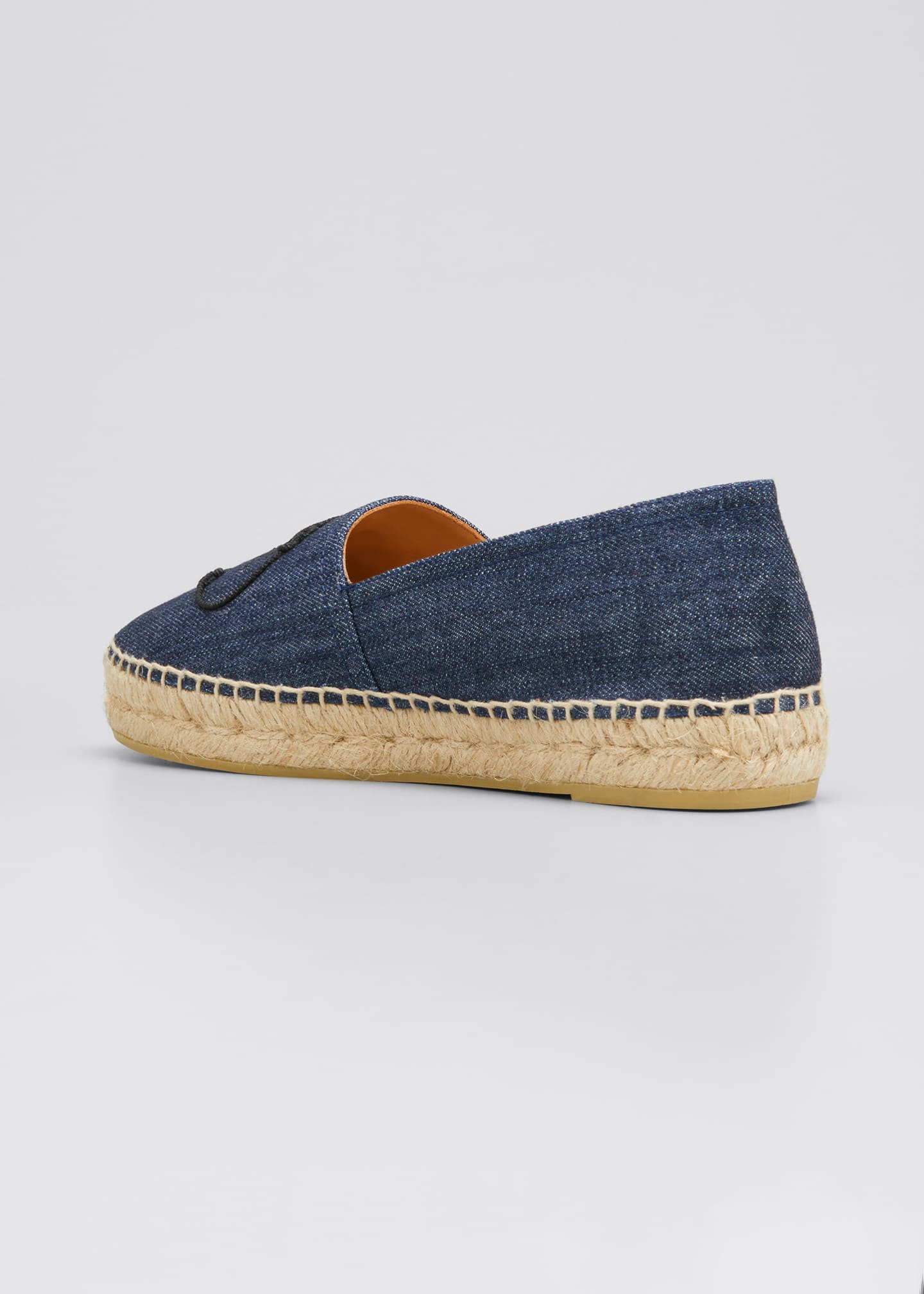 prada espadrilles denim