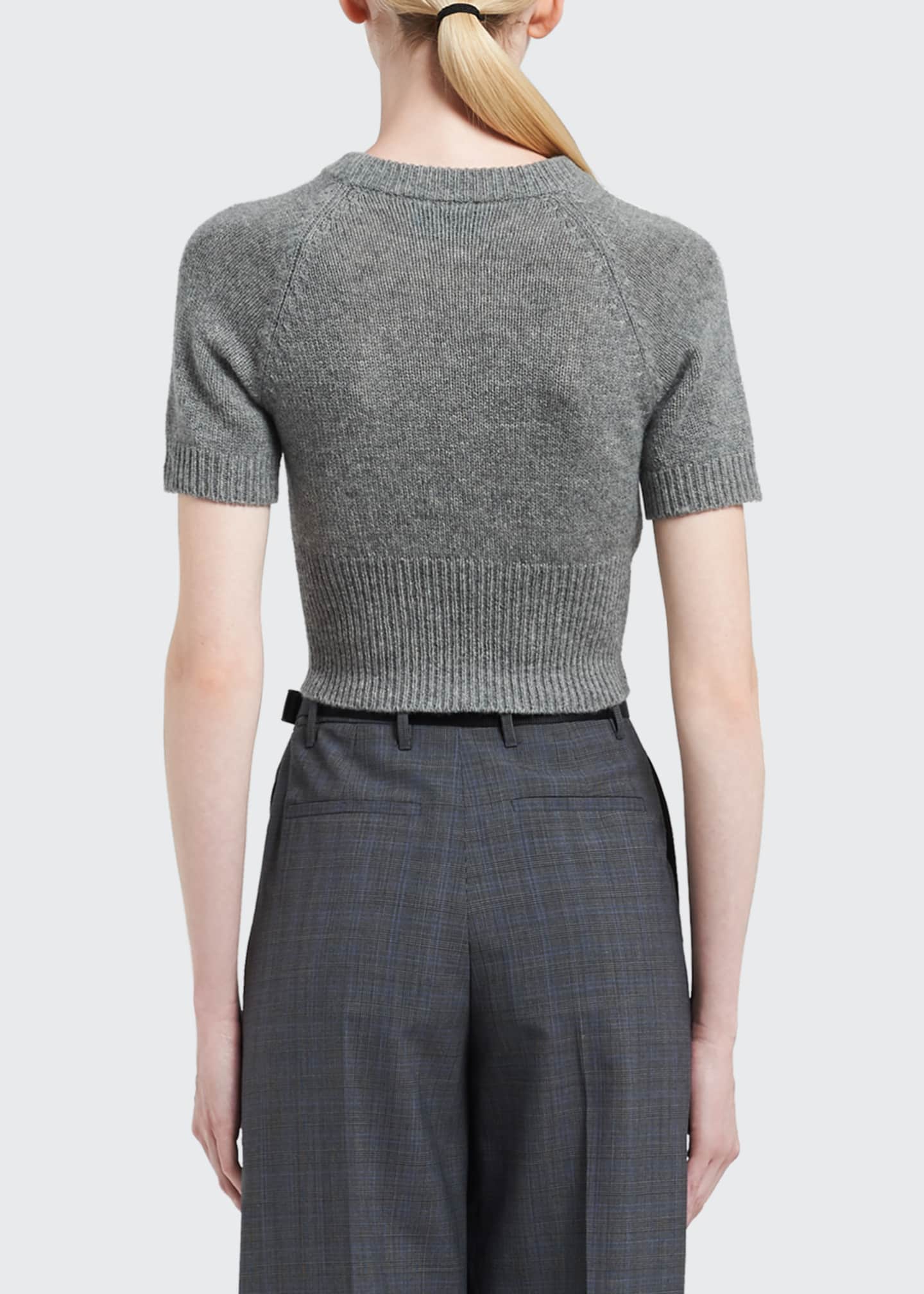 Prada Cropped Cashmere Sweater - Bergdorf Goodman