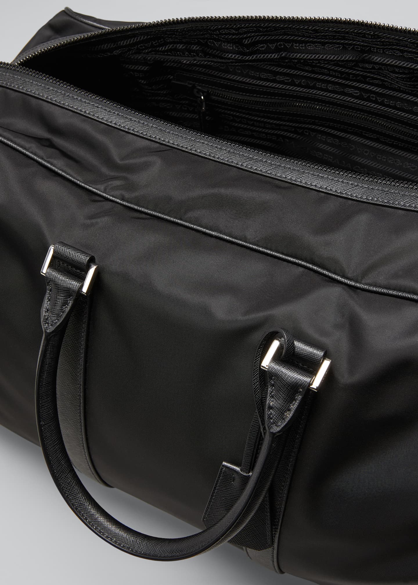 Prada Men's Nylon Duffel Bag with Saffiano Leather Bergdorf Goodman