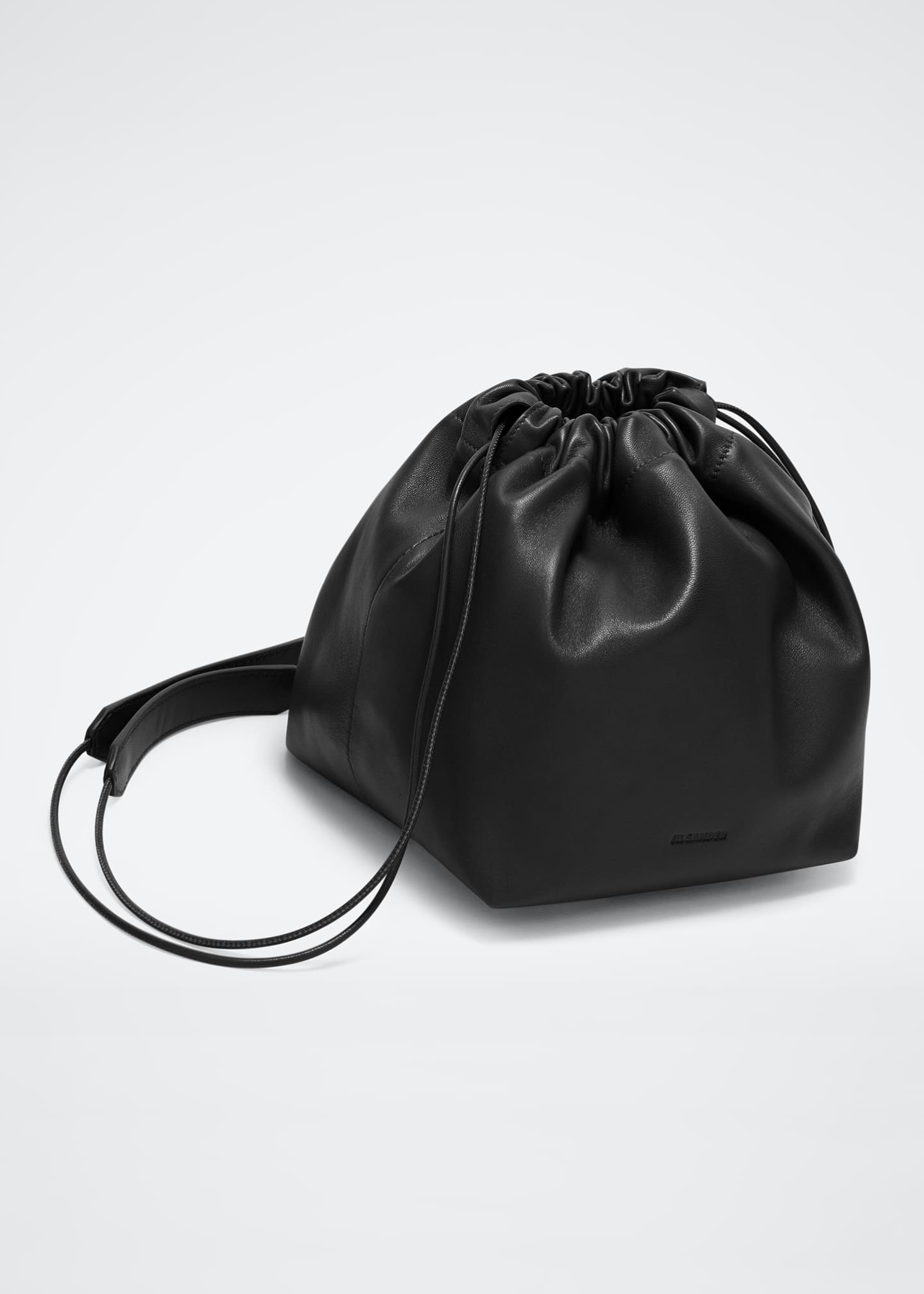 Jil Sander Small Leather Drawstring Crossbody Bag Bergdorf Goodman
