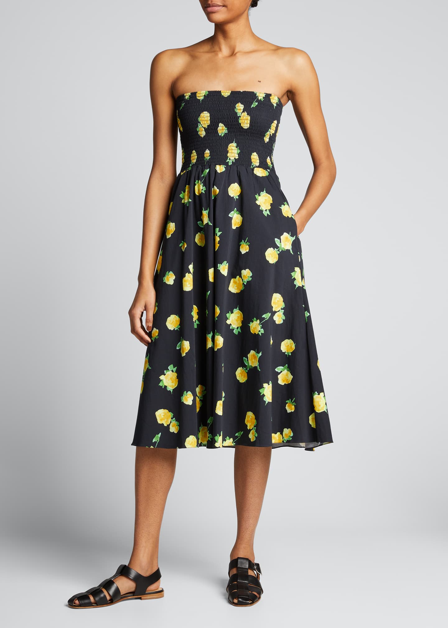 caroline constas strapless dress