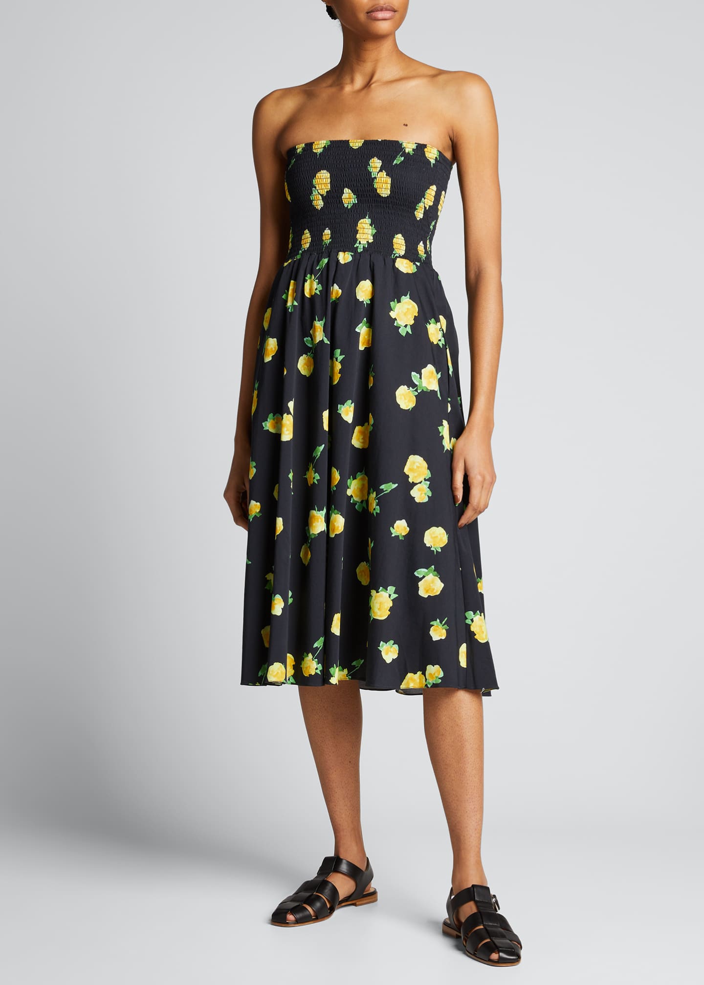 caroline constas strapless dress