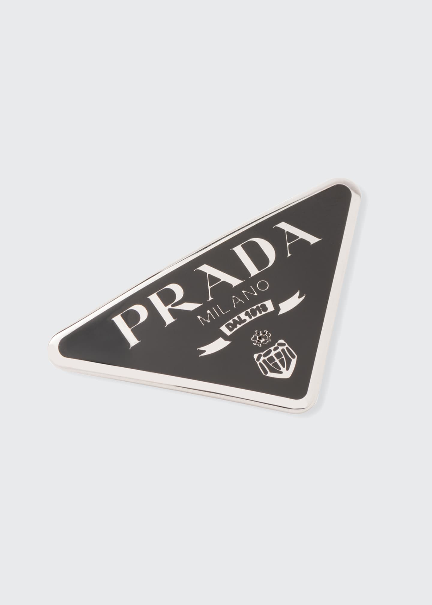 Prada logo hair clip clearance