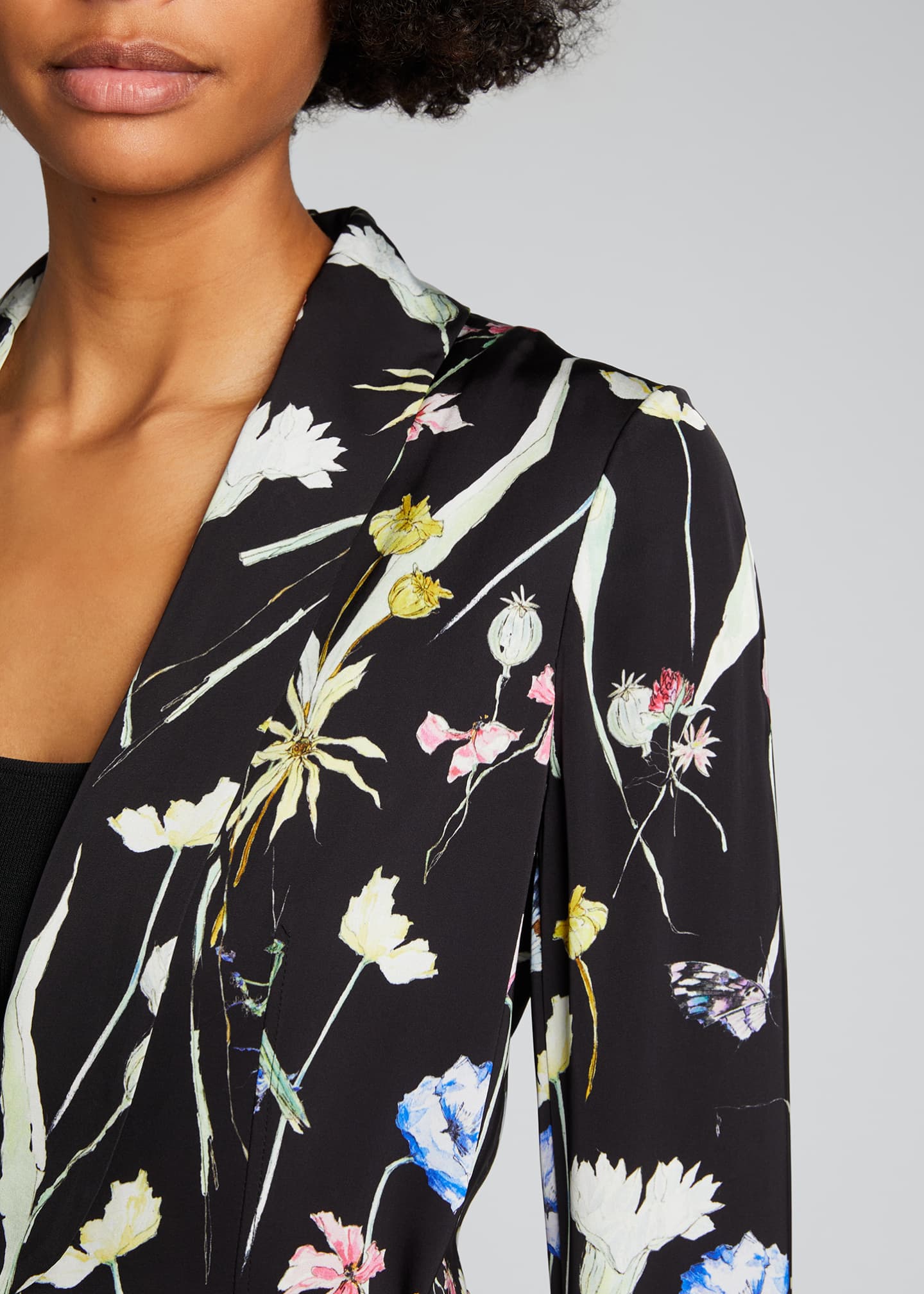 Jason Wu Collection Floral-Print Belted Pajama Jacket - Bergdorf Goodman