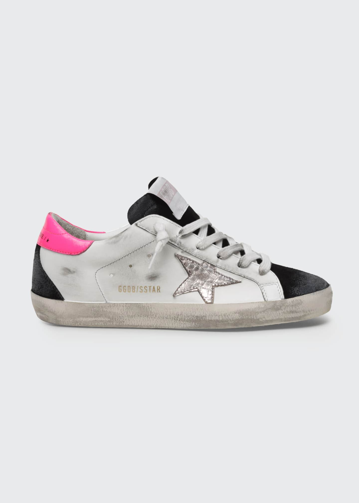 Golden Goose Superstar Mixed Leather Low-Top Sneakers - Bergdorf Goodman