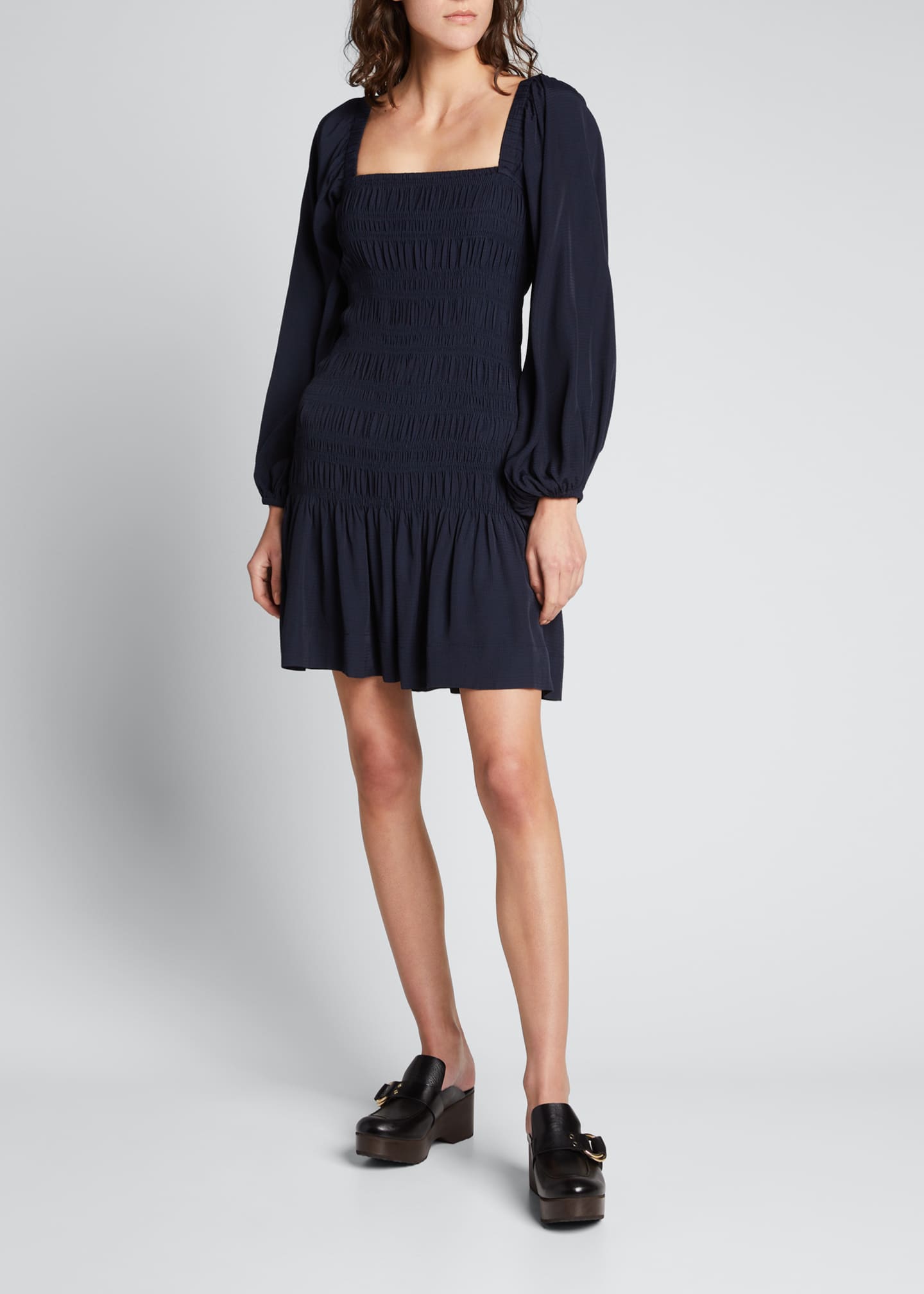 Ripstop Ecovero Smocked Dress