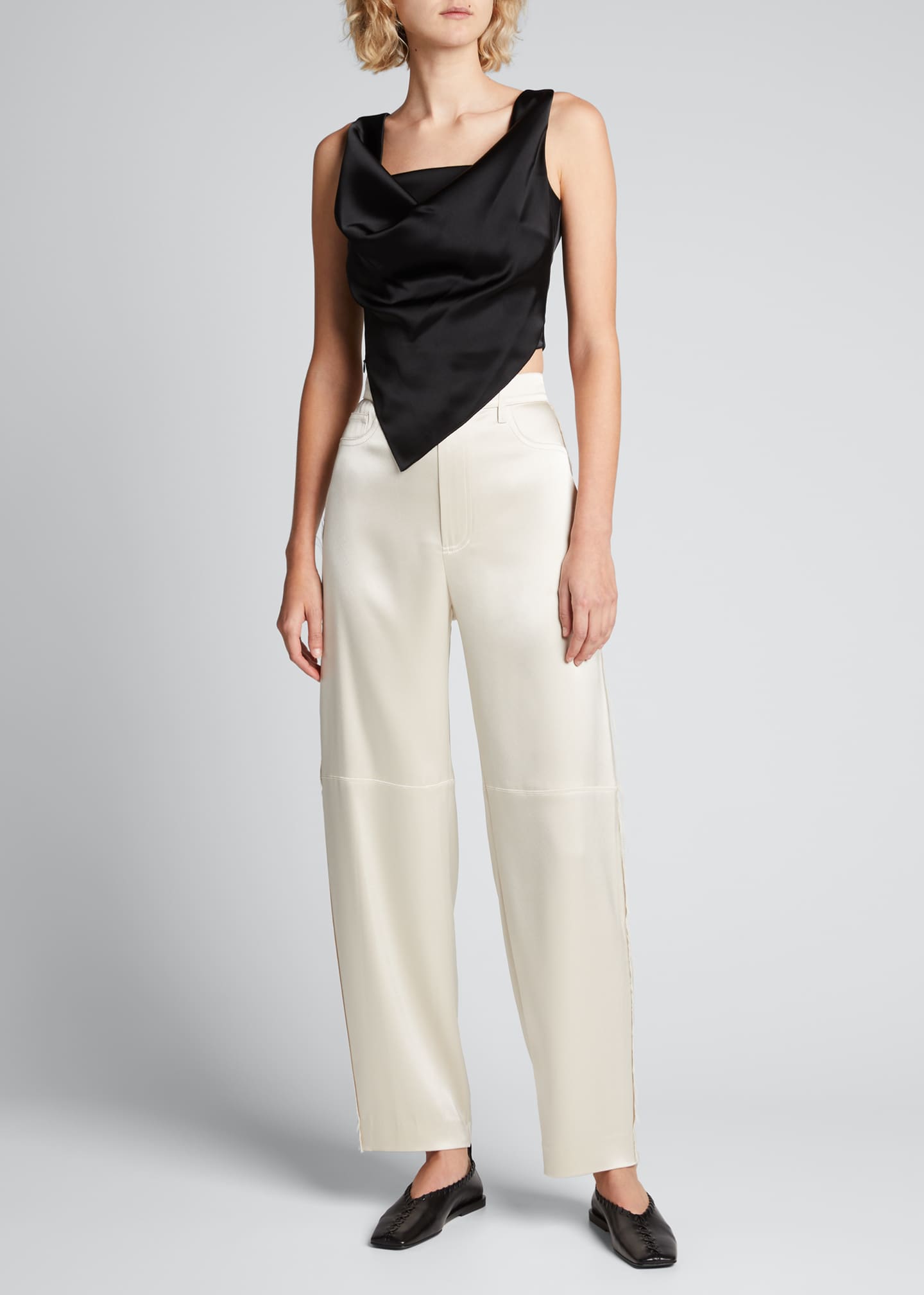 Petra Cowl-Neck Handkerchief Top