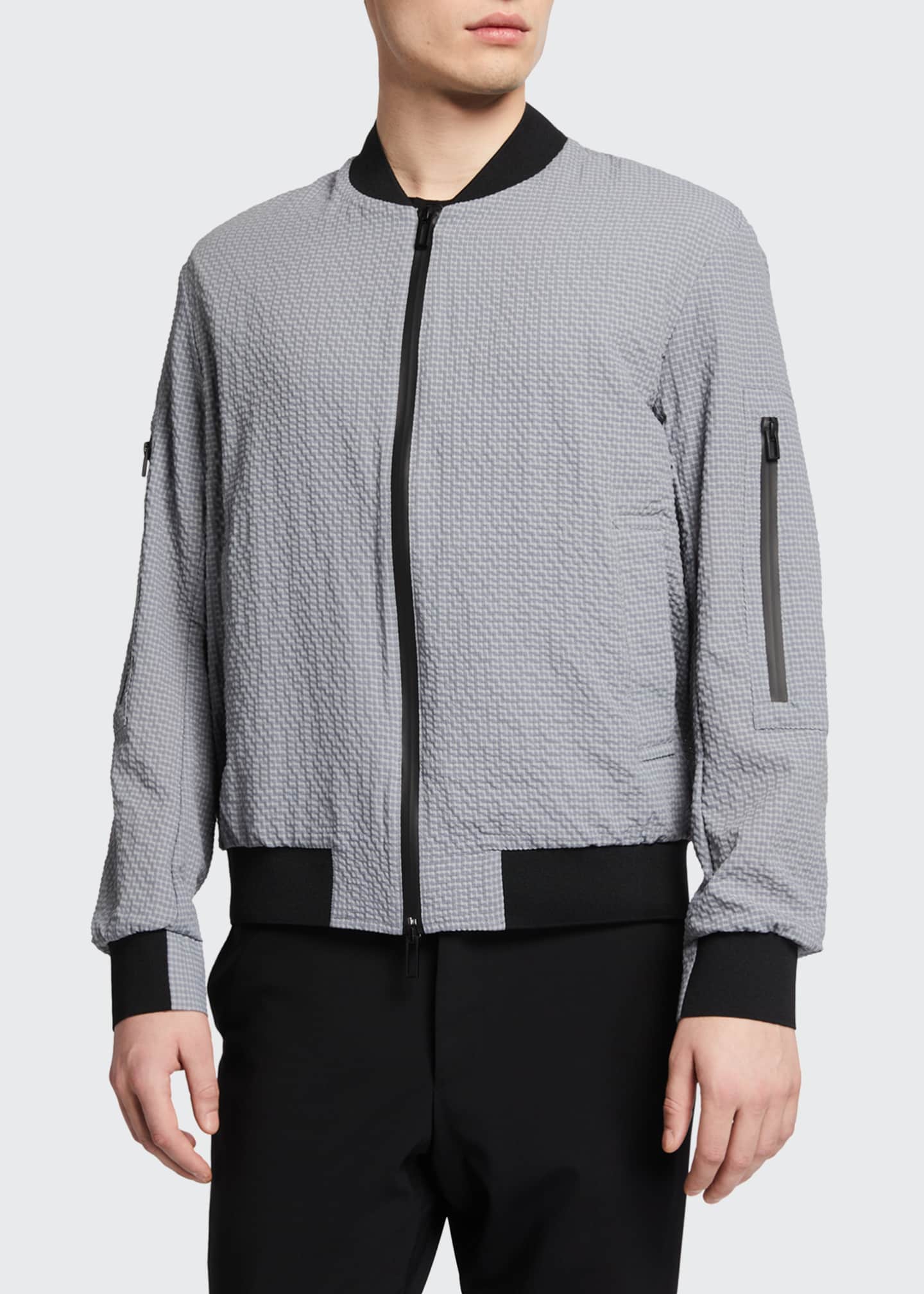 Seersucker Bomber Jacket Quality Assurance Protein Burger Com