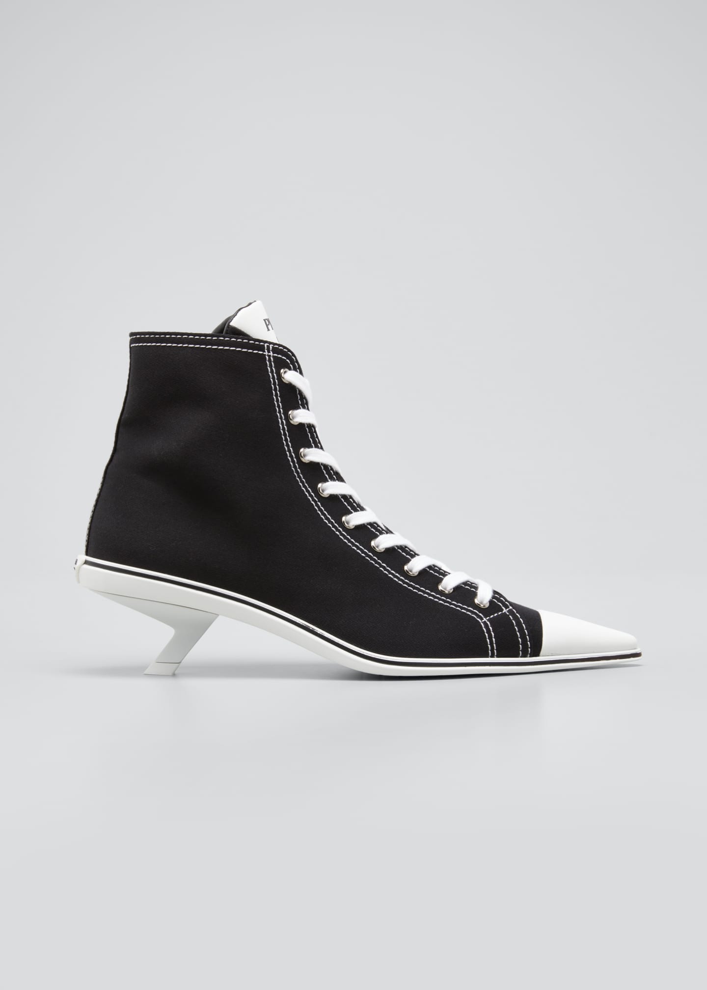 pointed toe canvas sneakers