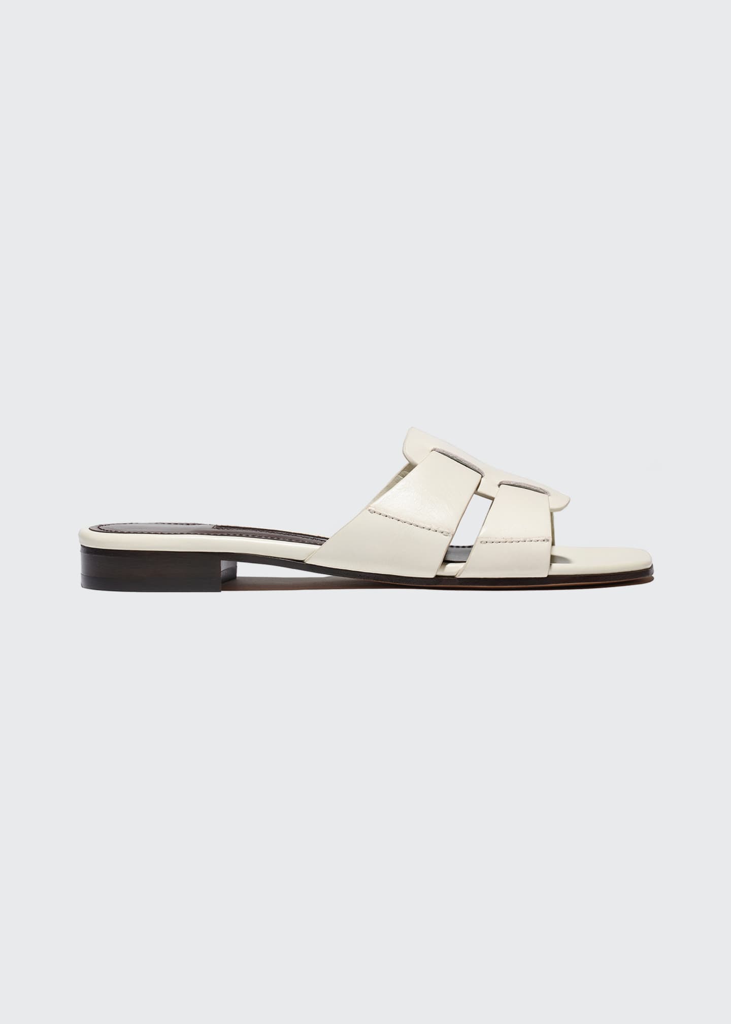 Emme Parsons Leo Leather Flat Slide Sandals - Bergdorf Goodman