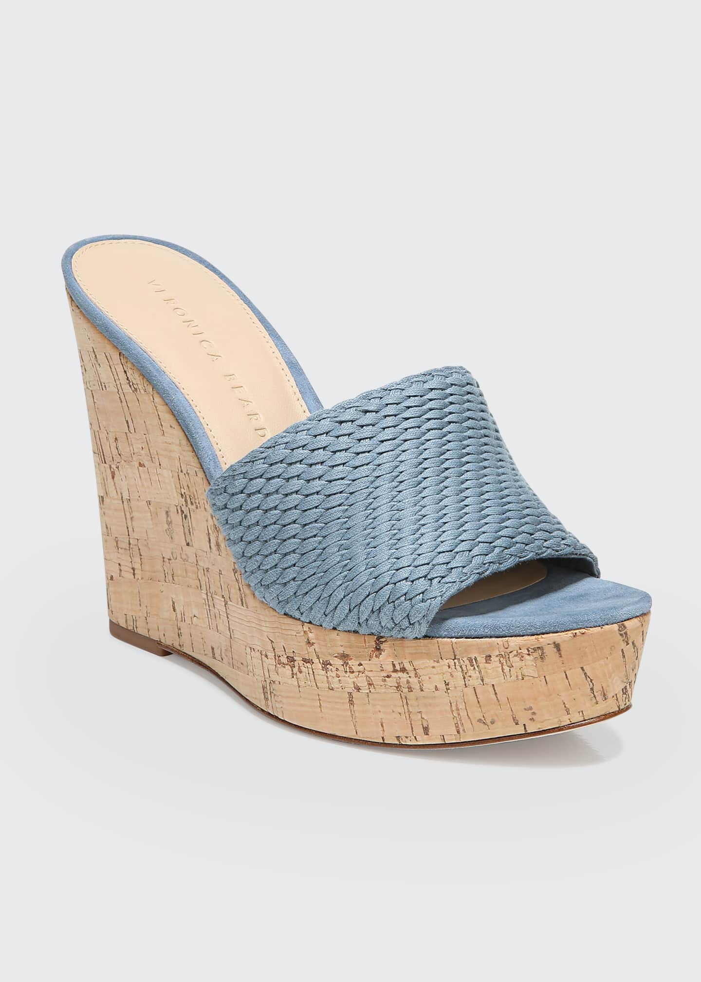 veronica beard senta woven leather slides