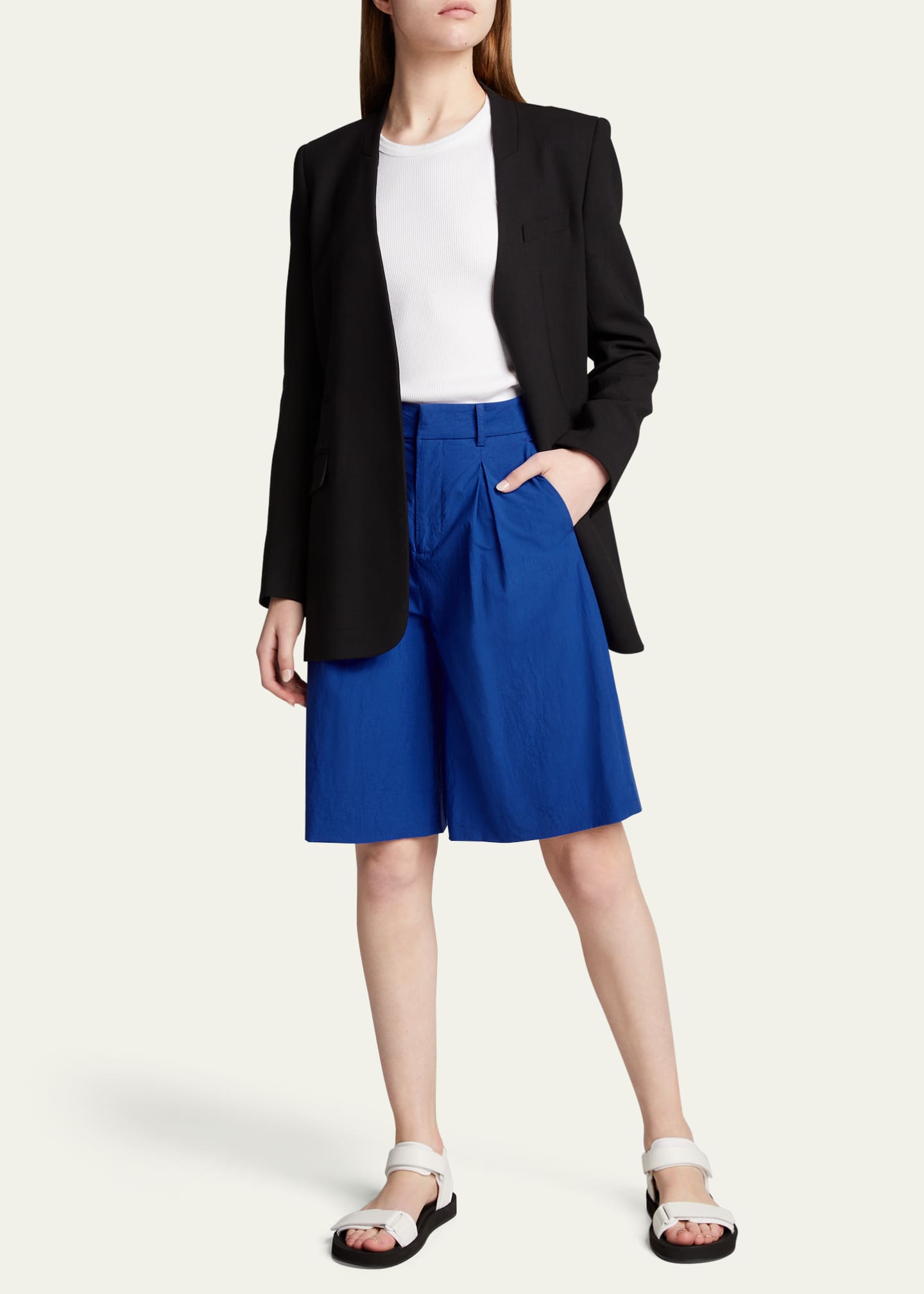 Jason Wu WideLeg Pleated Bermuda Shorts Bergdorf Goodman