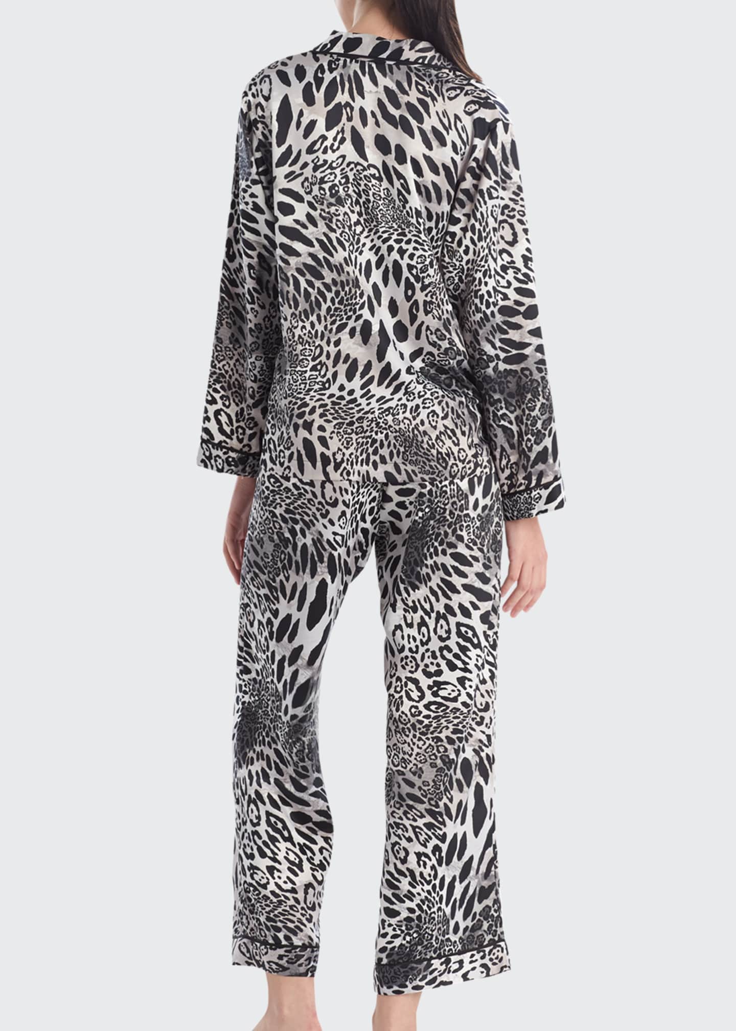 Natori Jaguar Printed Satin Pajama Set - Bergdorf Goodman