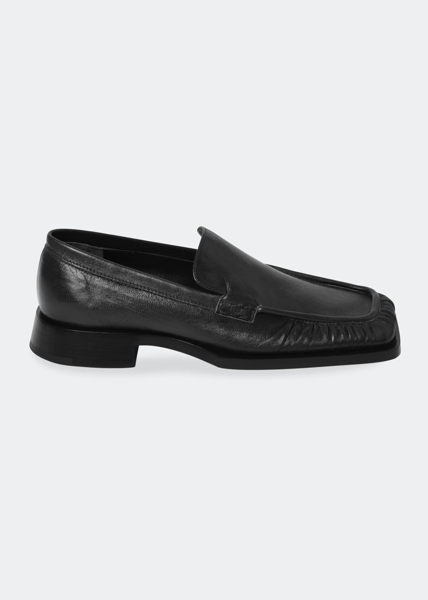 jil sander square toe flats