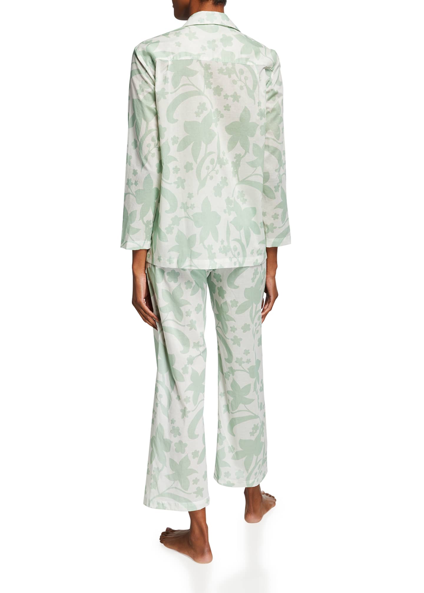 Pour Les Femmes Hawaiian Floral-Print Cotton Pajama Set - Bergdorf Goodman