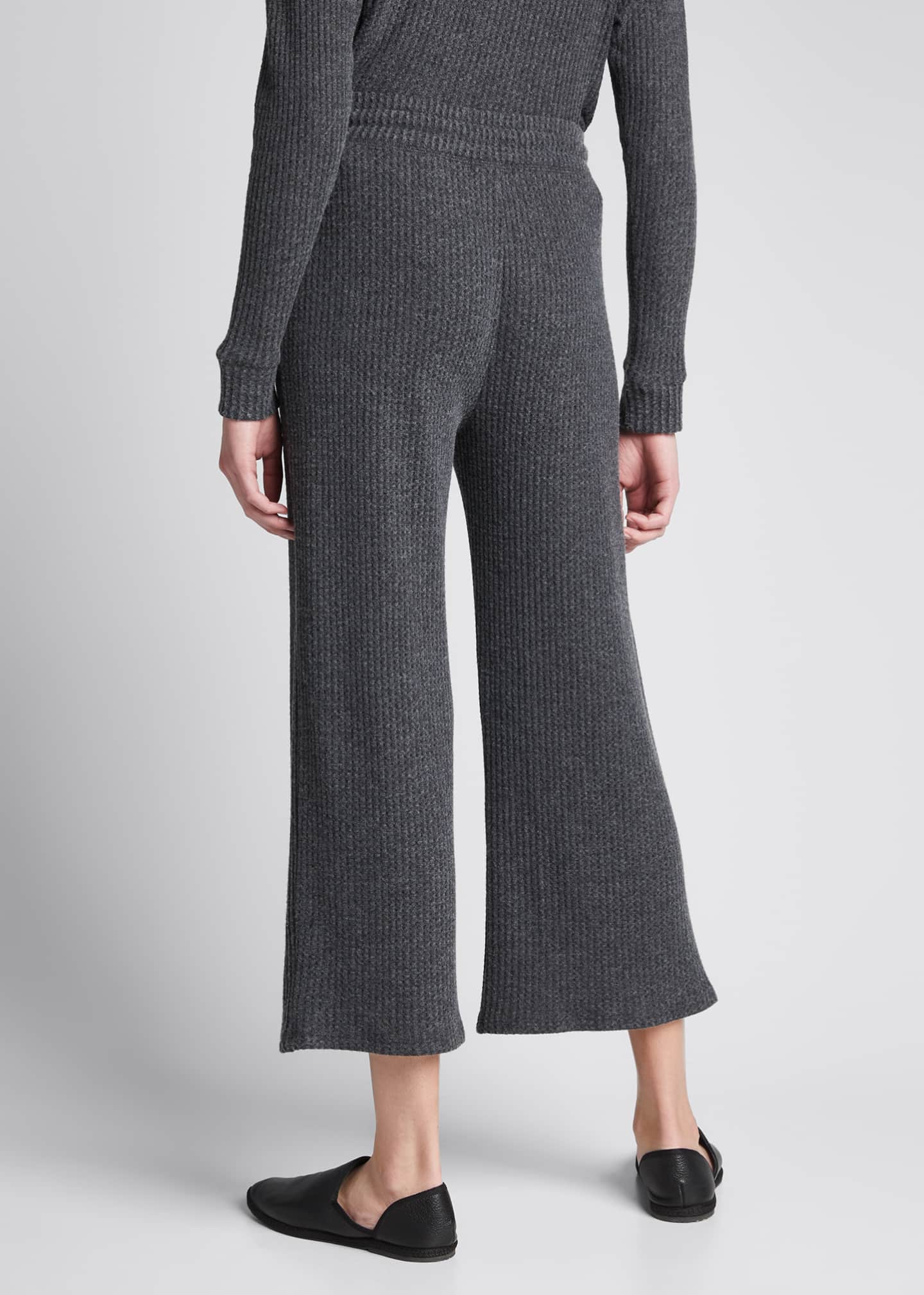 Beyond Yoga WaffleKnit WideLeg Cropped Pants Bergdorf Goodman