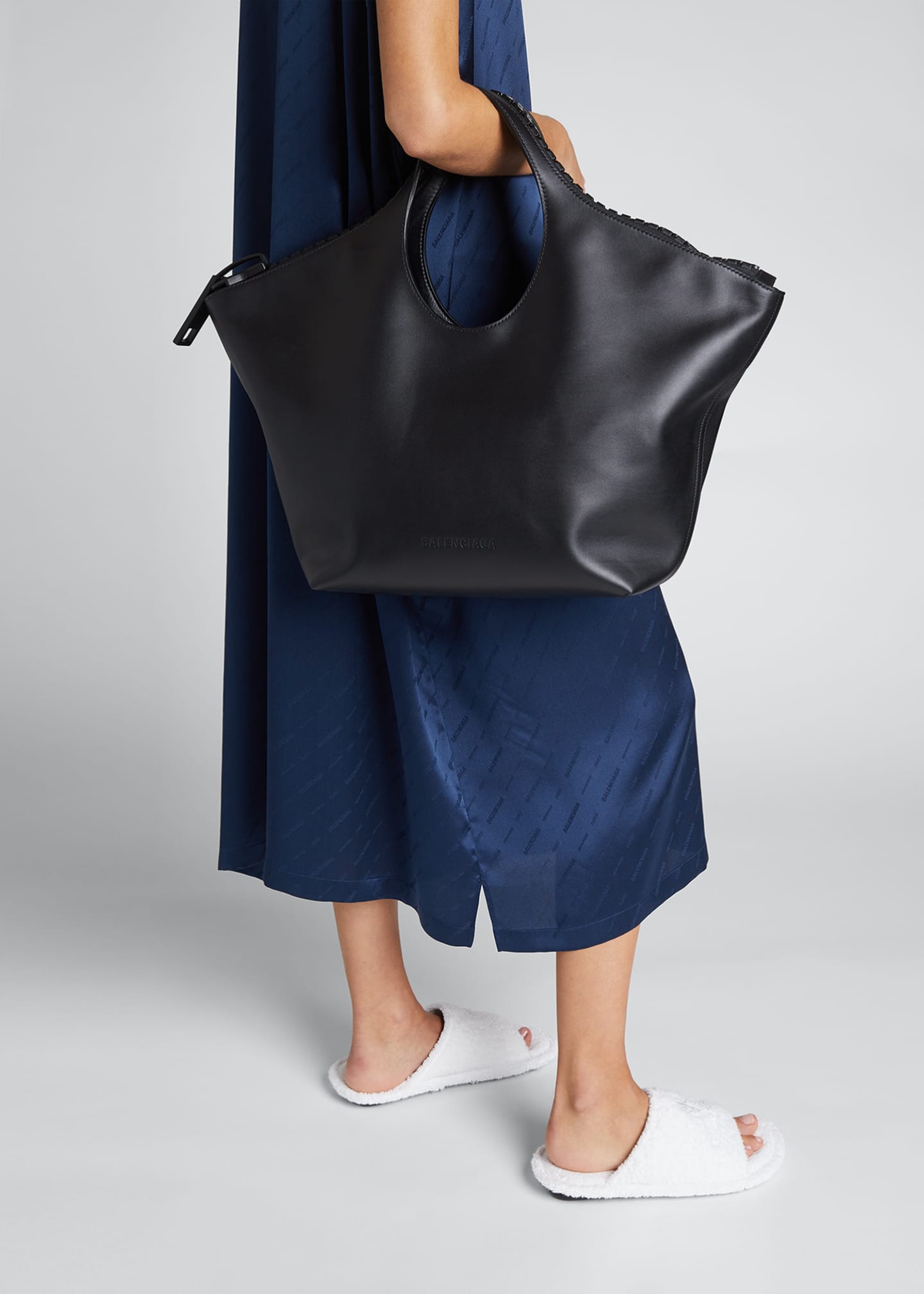 Balenciaga MegaZip Smooth Leather Tote Bag - Bergdorf Goodman