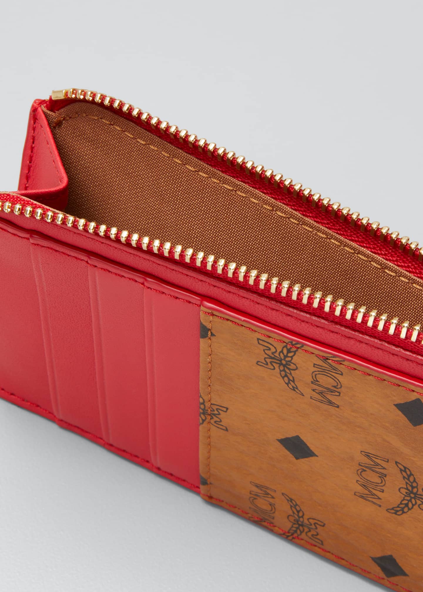 MCM Men's Visetos Original Lanyard Card Case Bergdorf Goodman