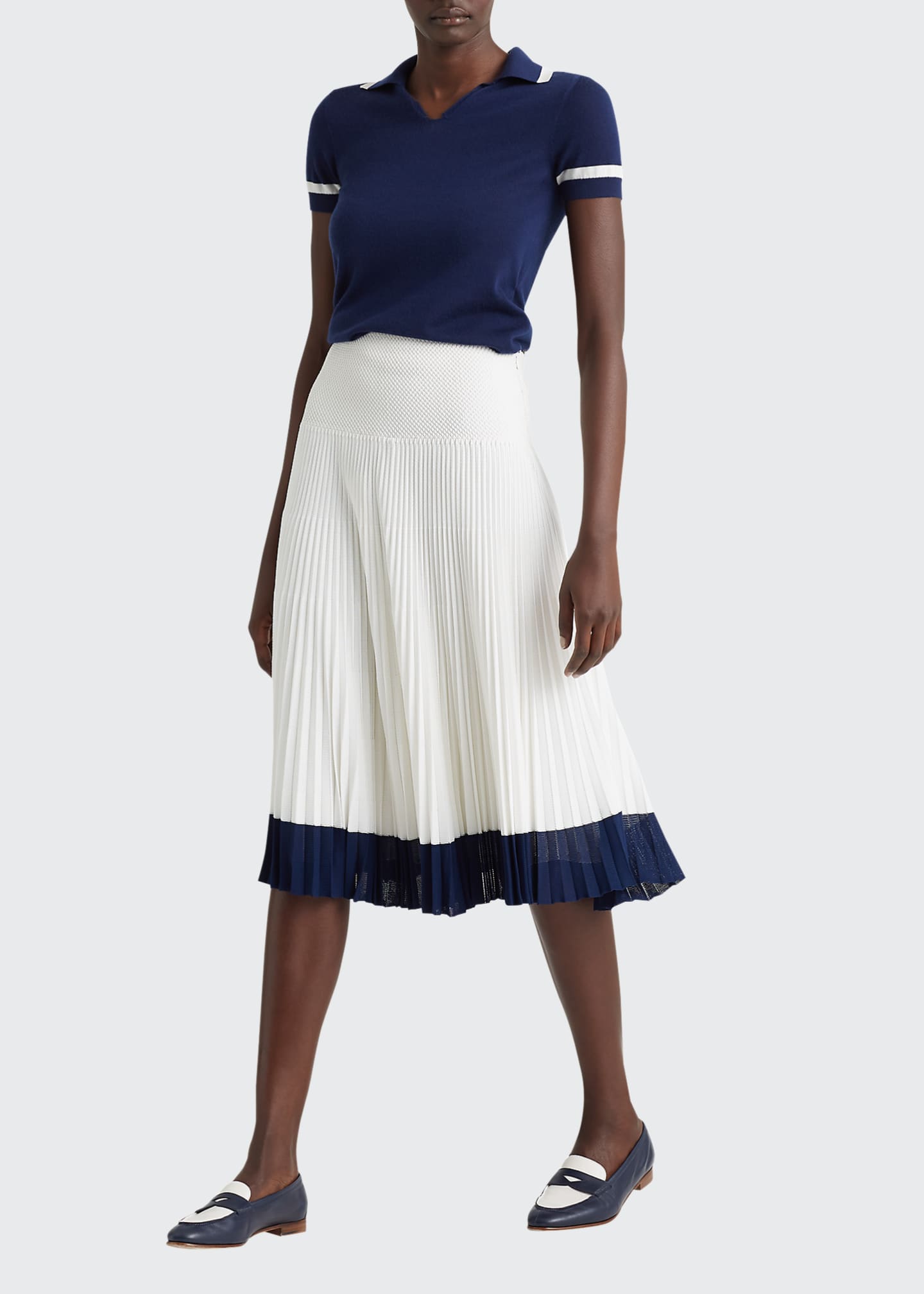 Ralph lauren pink pleated skirt Clearance