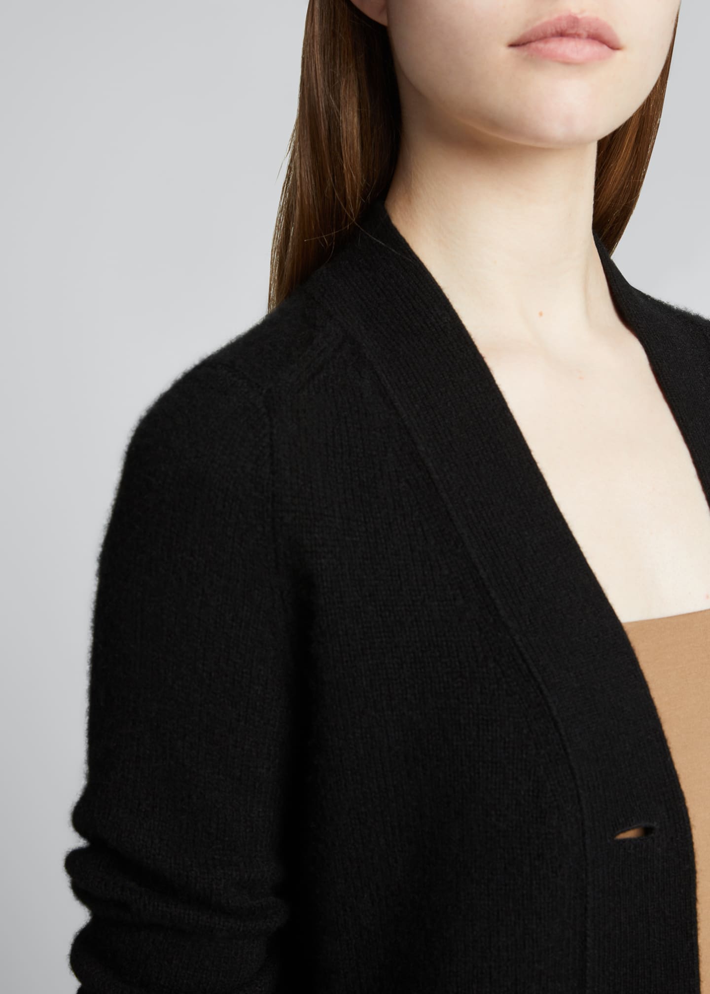 VINCE PLUSH CASHMERE SHRUNKEN CARDIGAN