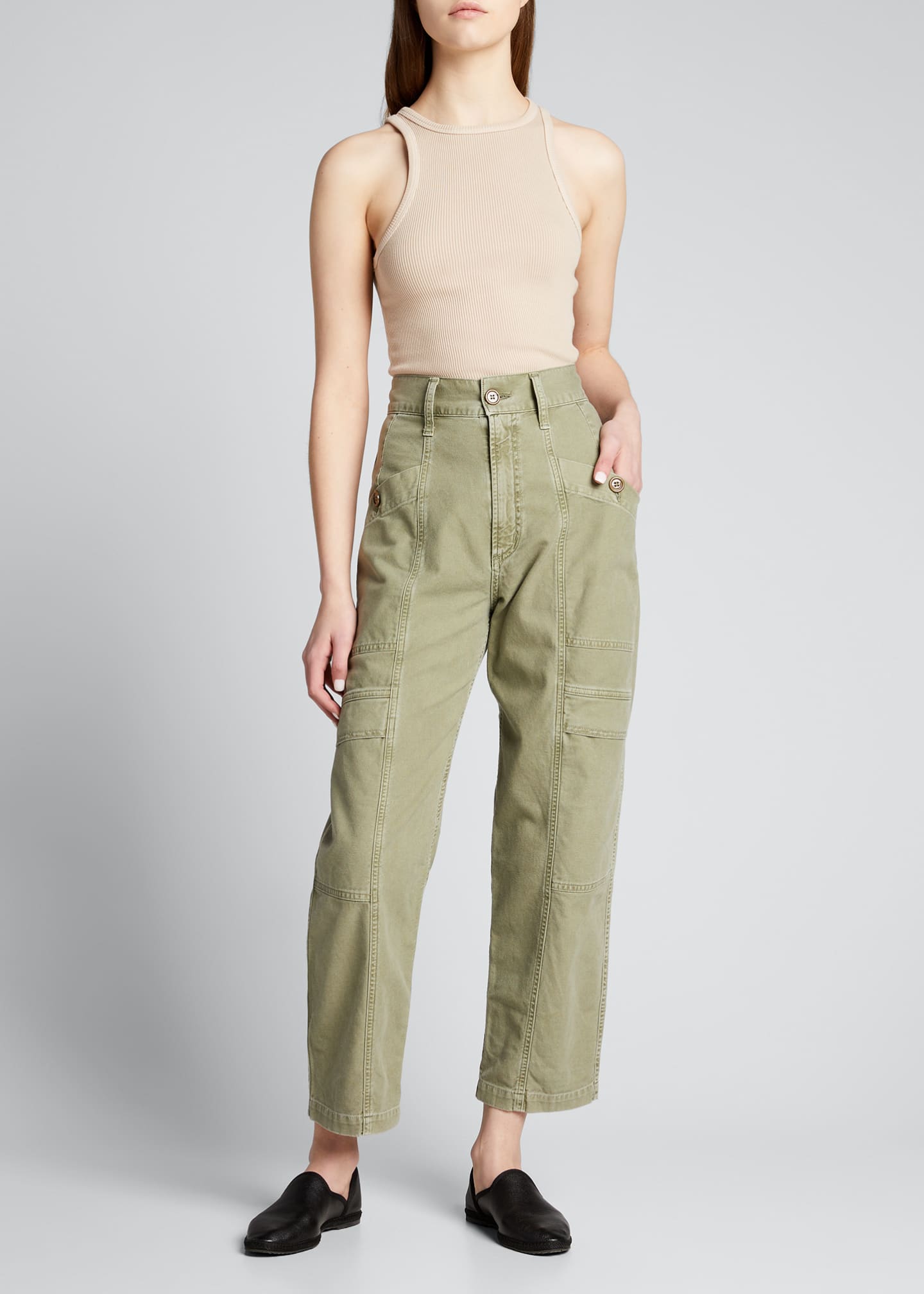 AGOLDE Kai High-Rise Cargo Pants - Bergdorf Goodman