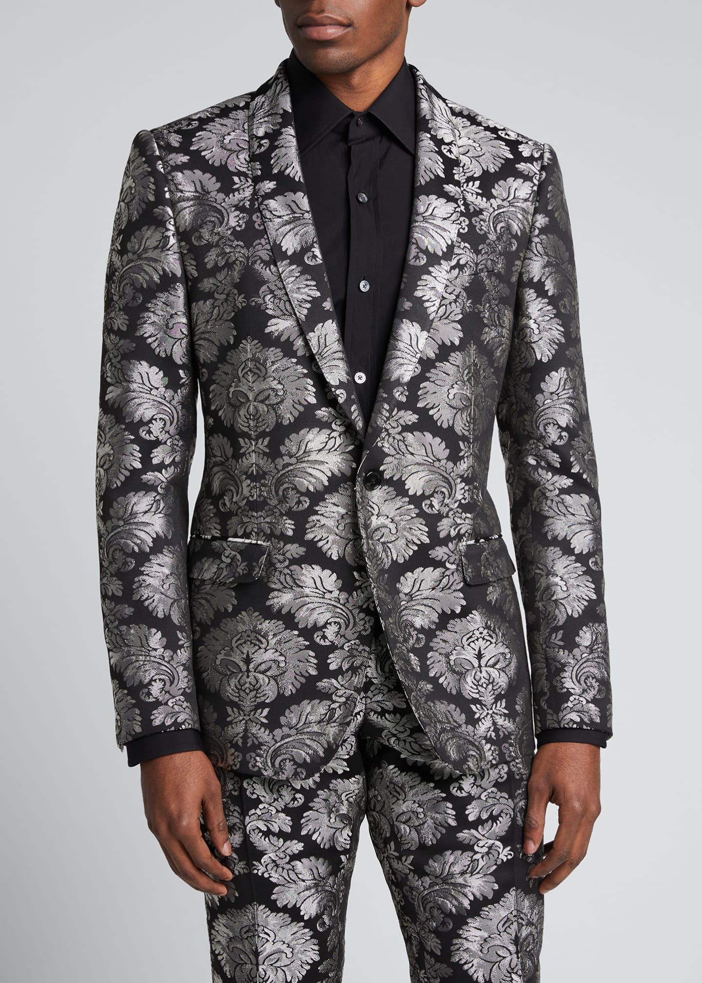 Dolce&Gabbana Men's Baroque Jacquard Tuxedo Suit Bergdorf Goodman