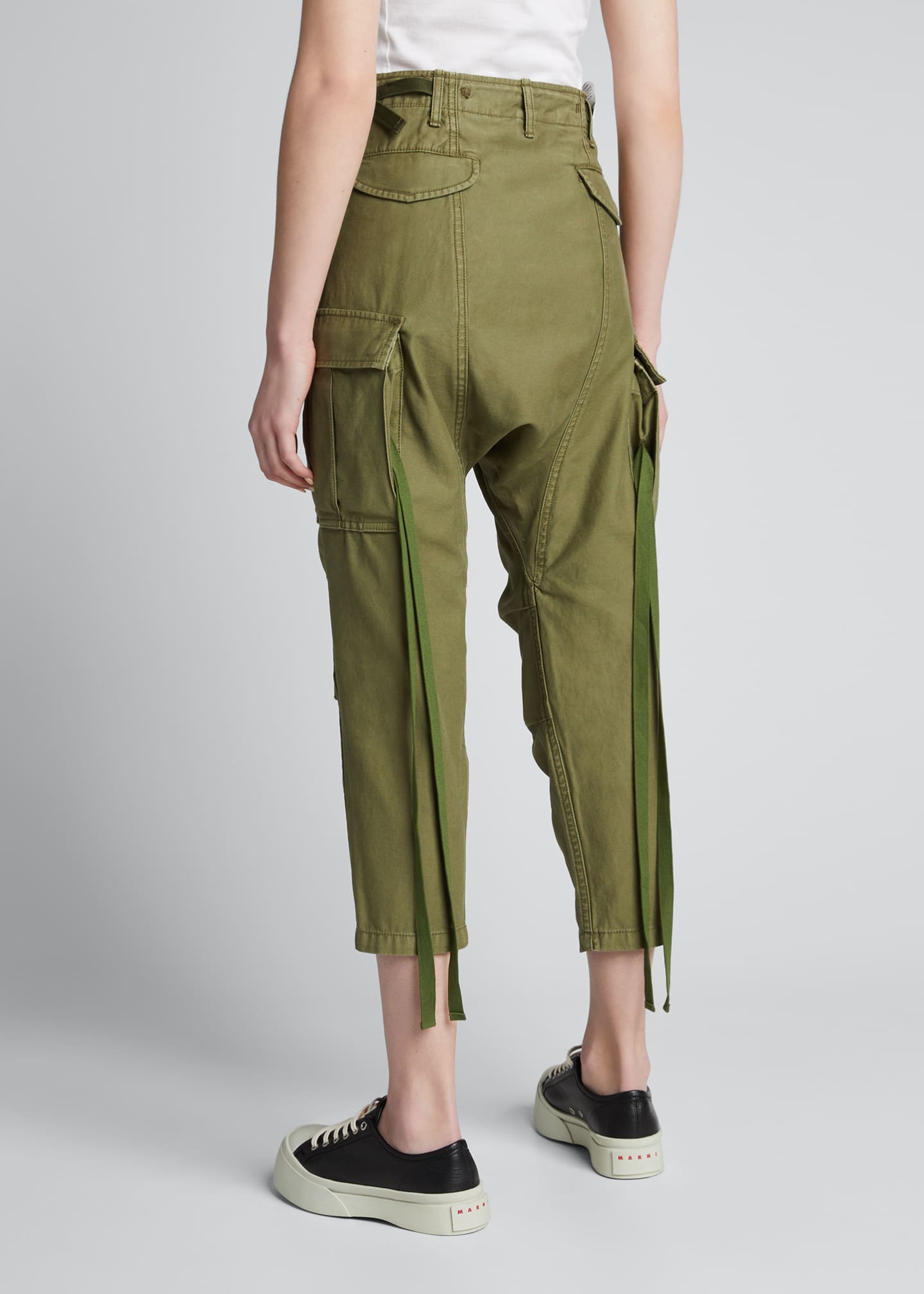 black cargo harem pants
