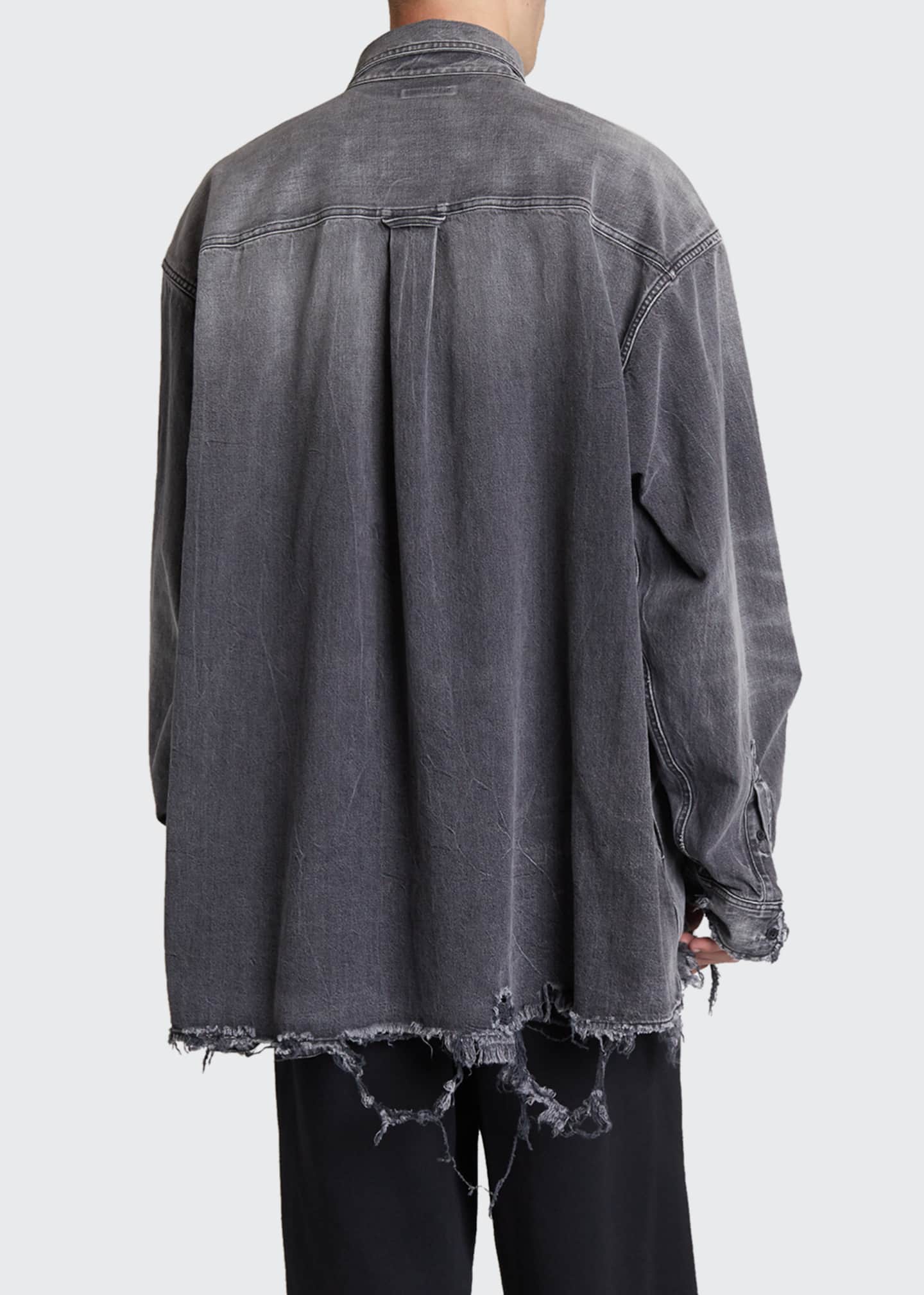 balenciaga destroyed t shirt