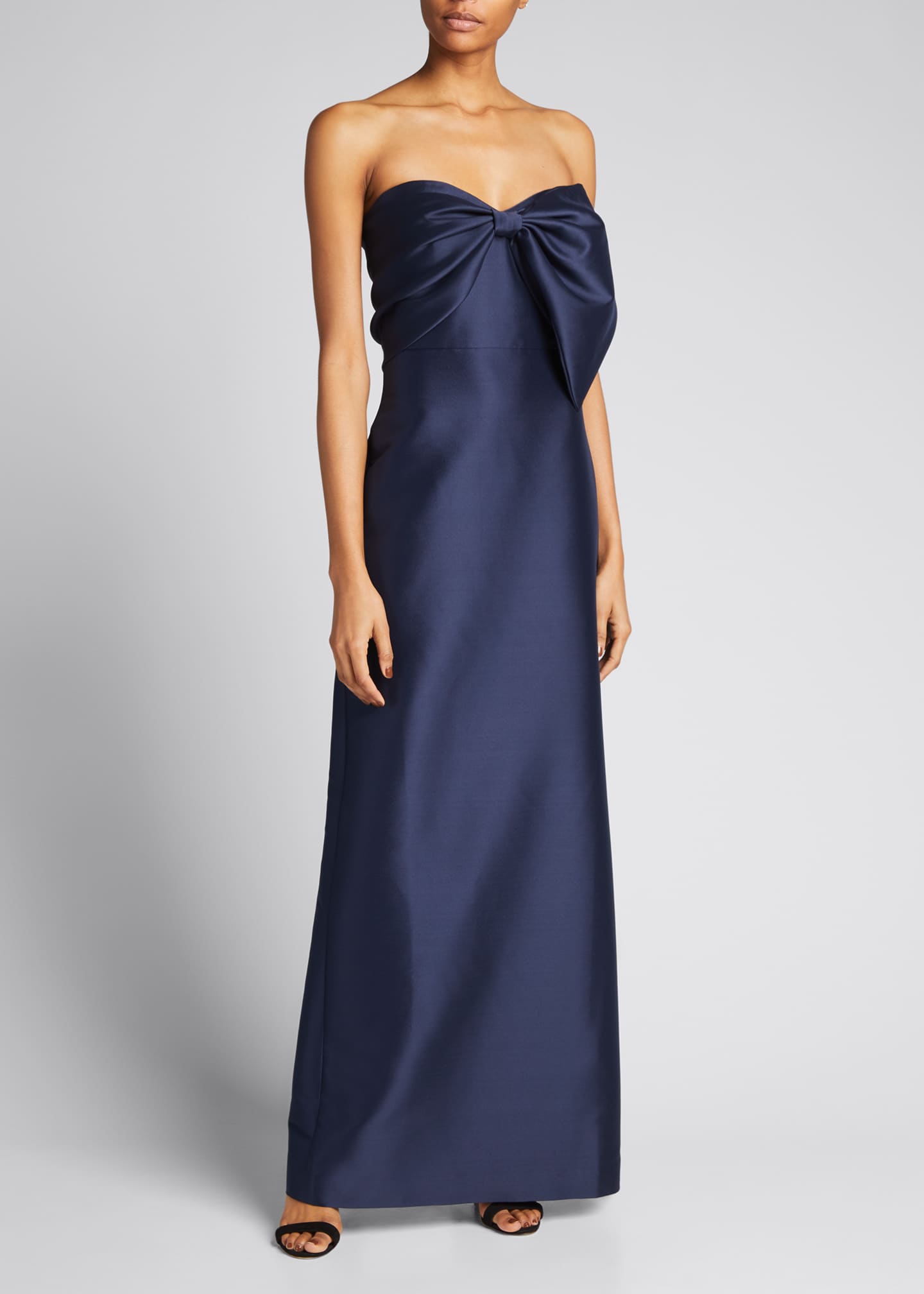 Badgley Mischka Collection Strapless Bow Gown - Bergdorf Goodman