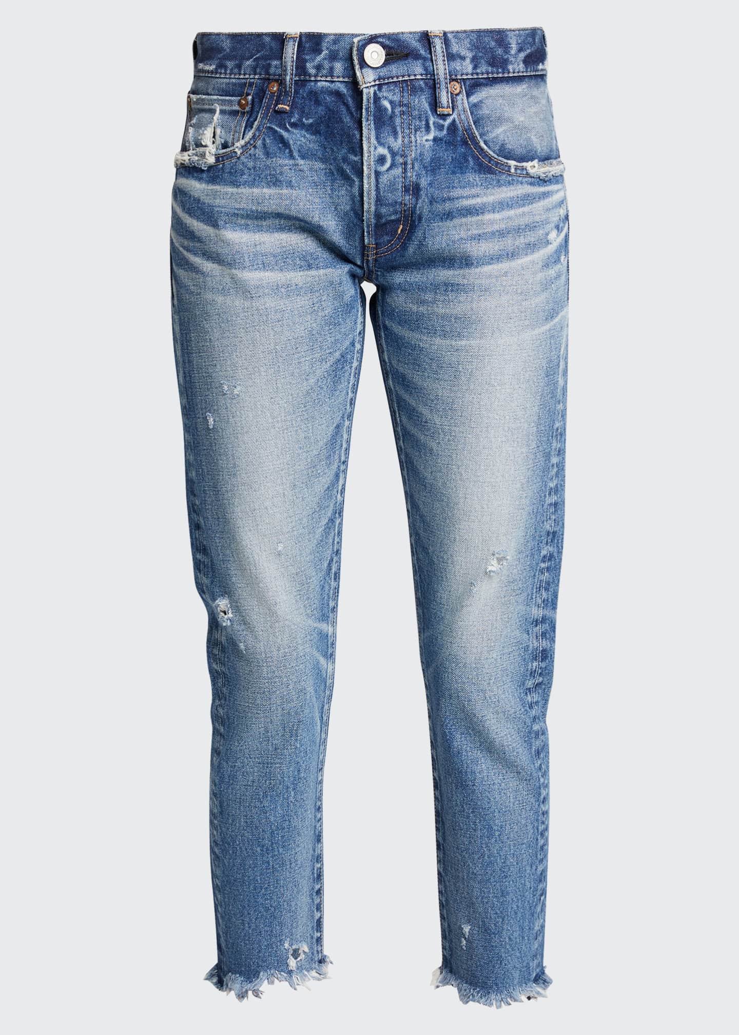 Moussy Vintage Keller Tapered Cropped Jeans Bergdorf Goodman