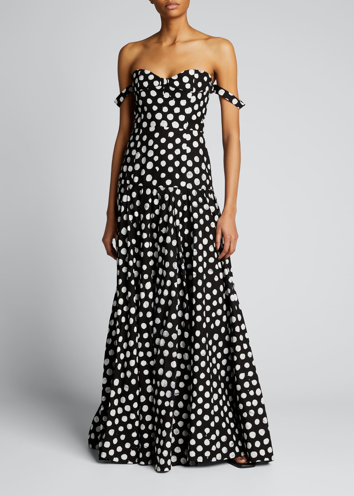 polka dot gown designs