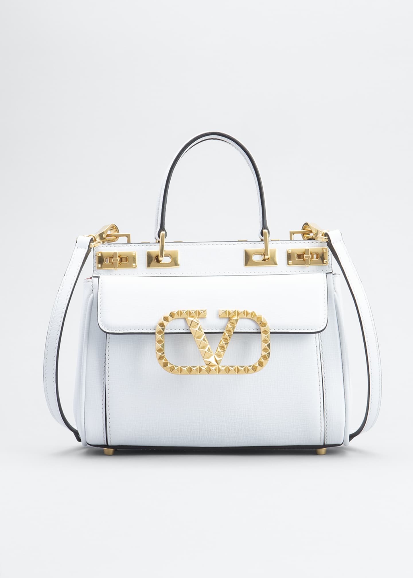 Valentino Garavani Alcove Rockstud VLOGO Leather Mini Shoulder Bag