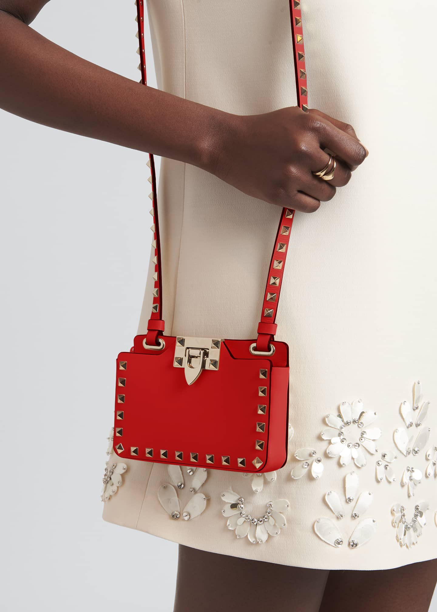 Valentino Garavani Rockstud Phone Case Crossbody Bag Bergdorf Goodman