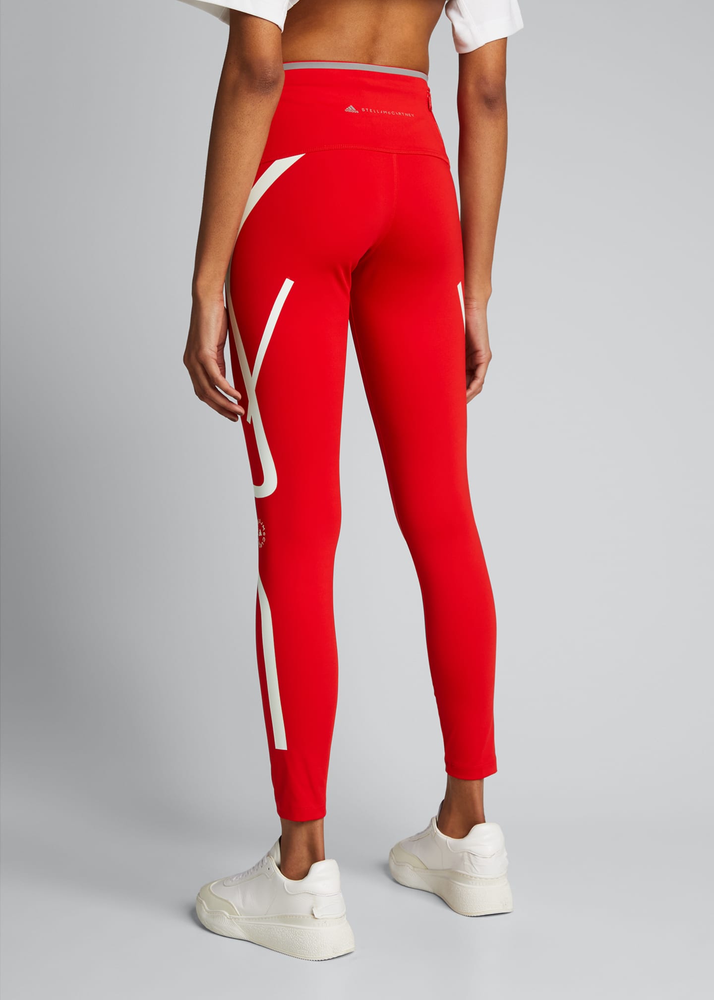 adidas by Stella McCartney Training Recovery Compression Tights/Leggings,  Cherry Wood - Bergdorf Goodman