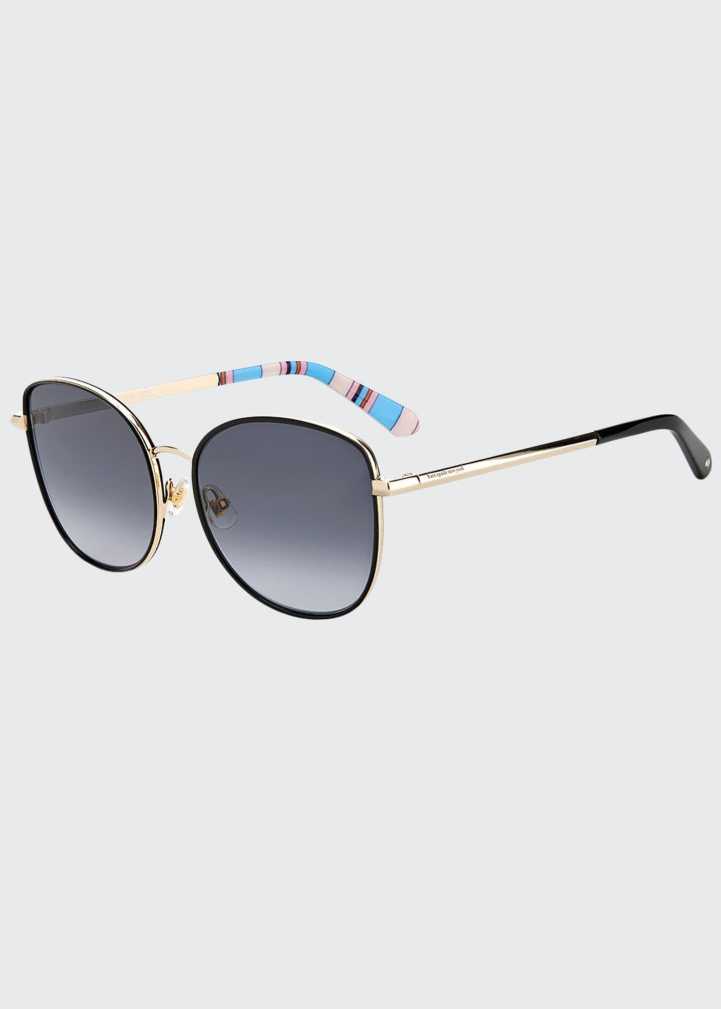 kate spade new york maryam oversized stainless steel cateye sunglasses Bergdorf Goodman