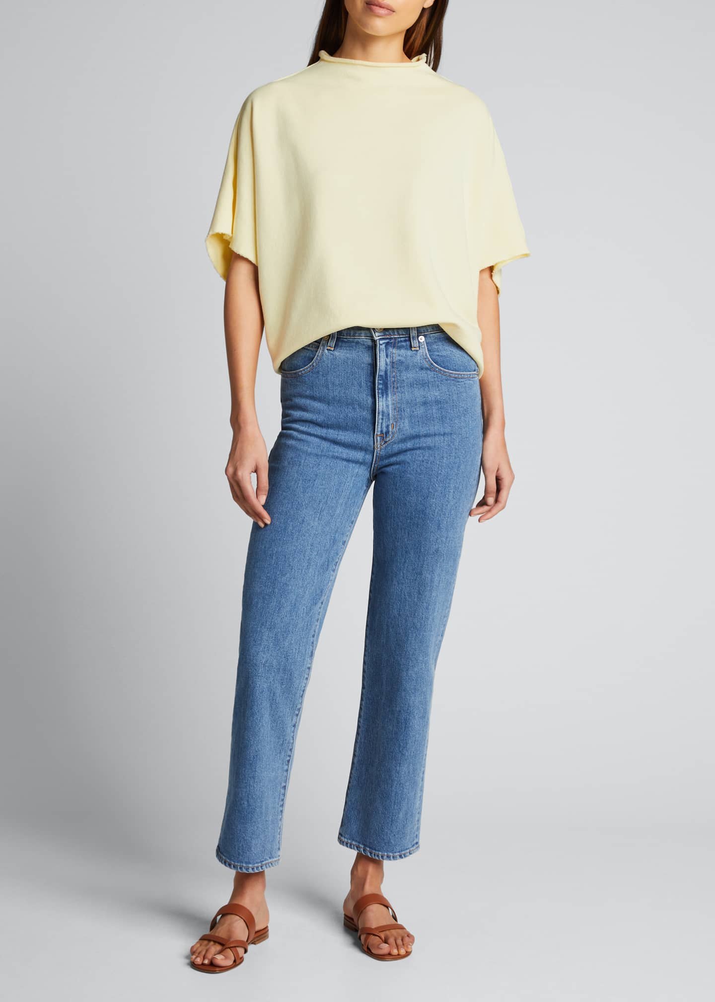 Frank Eileen Funnel Neck Capelet Top Bergdorf Goodman