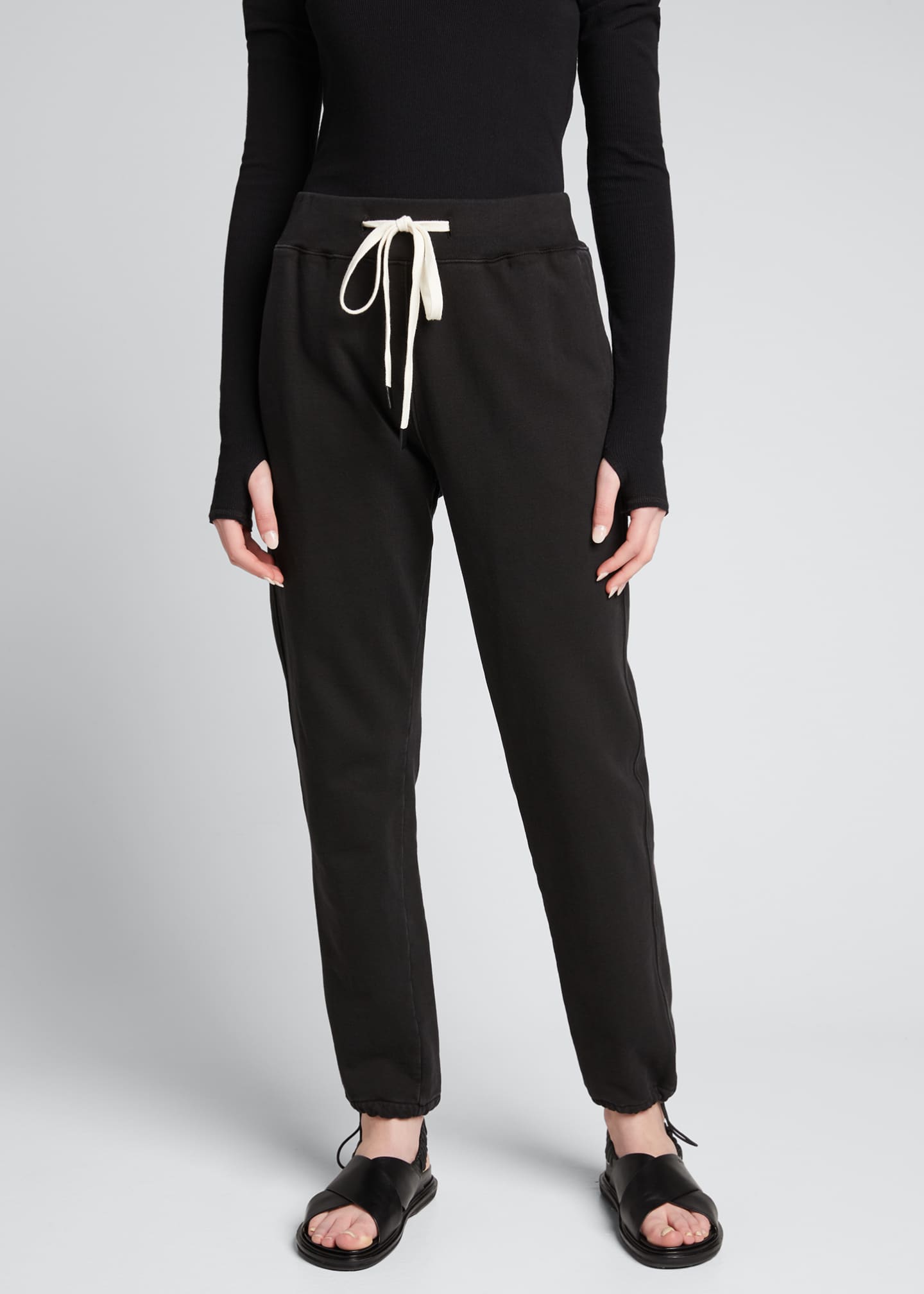 drawstring fleece pants