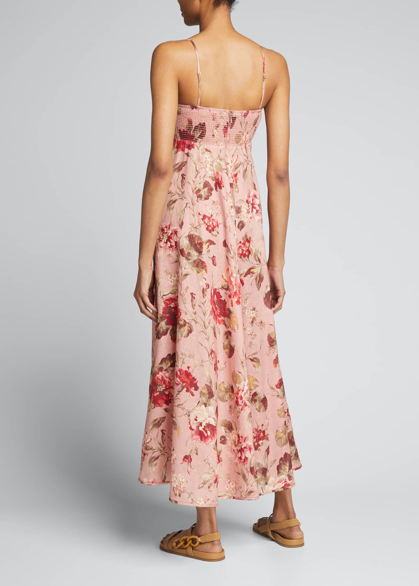 Zimmermann Cassia Floral-Print Bandeau Midi Dress - Bergdorf Goodman