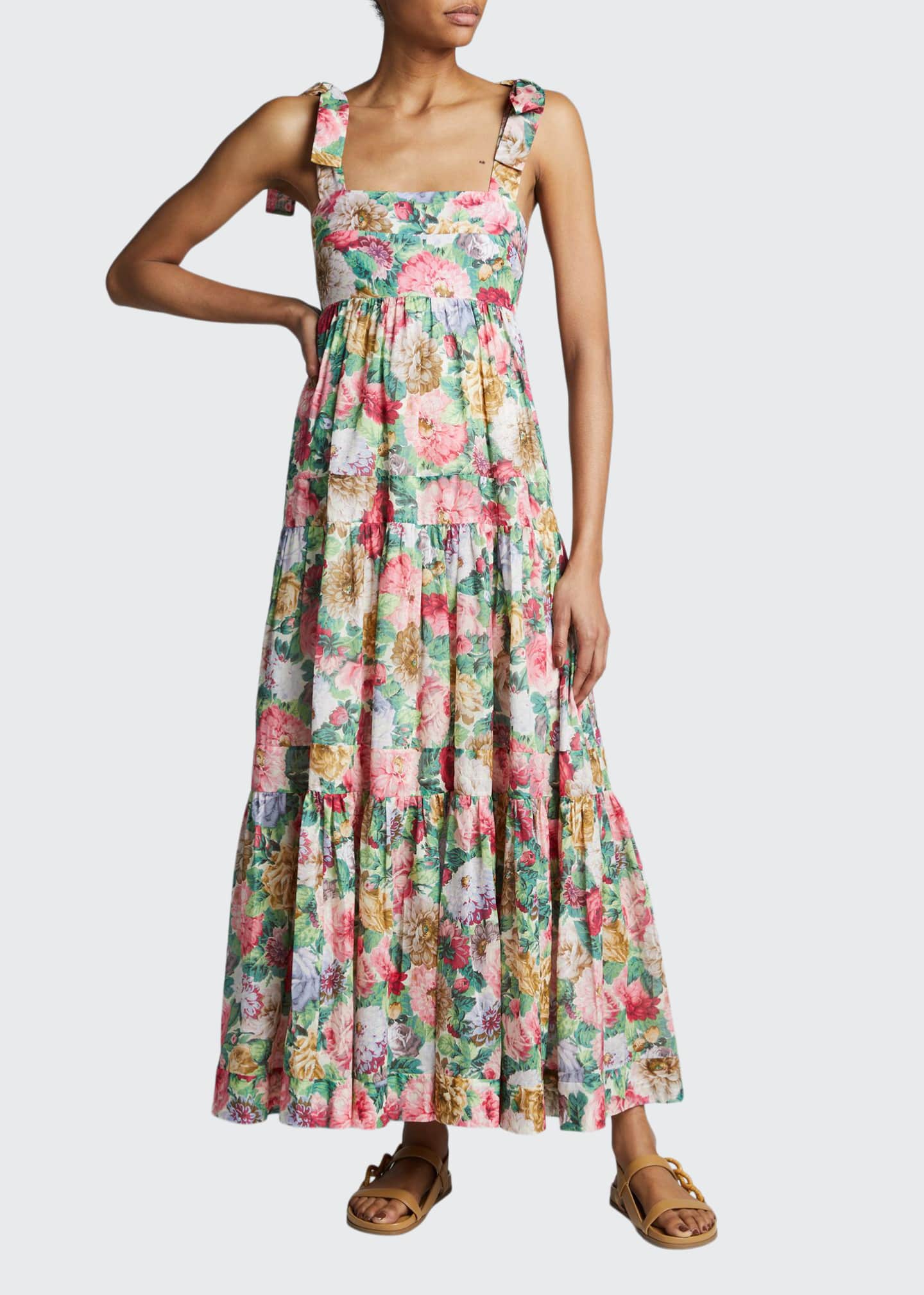 Mae Tie-Shoulder Maxi Dress