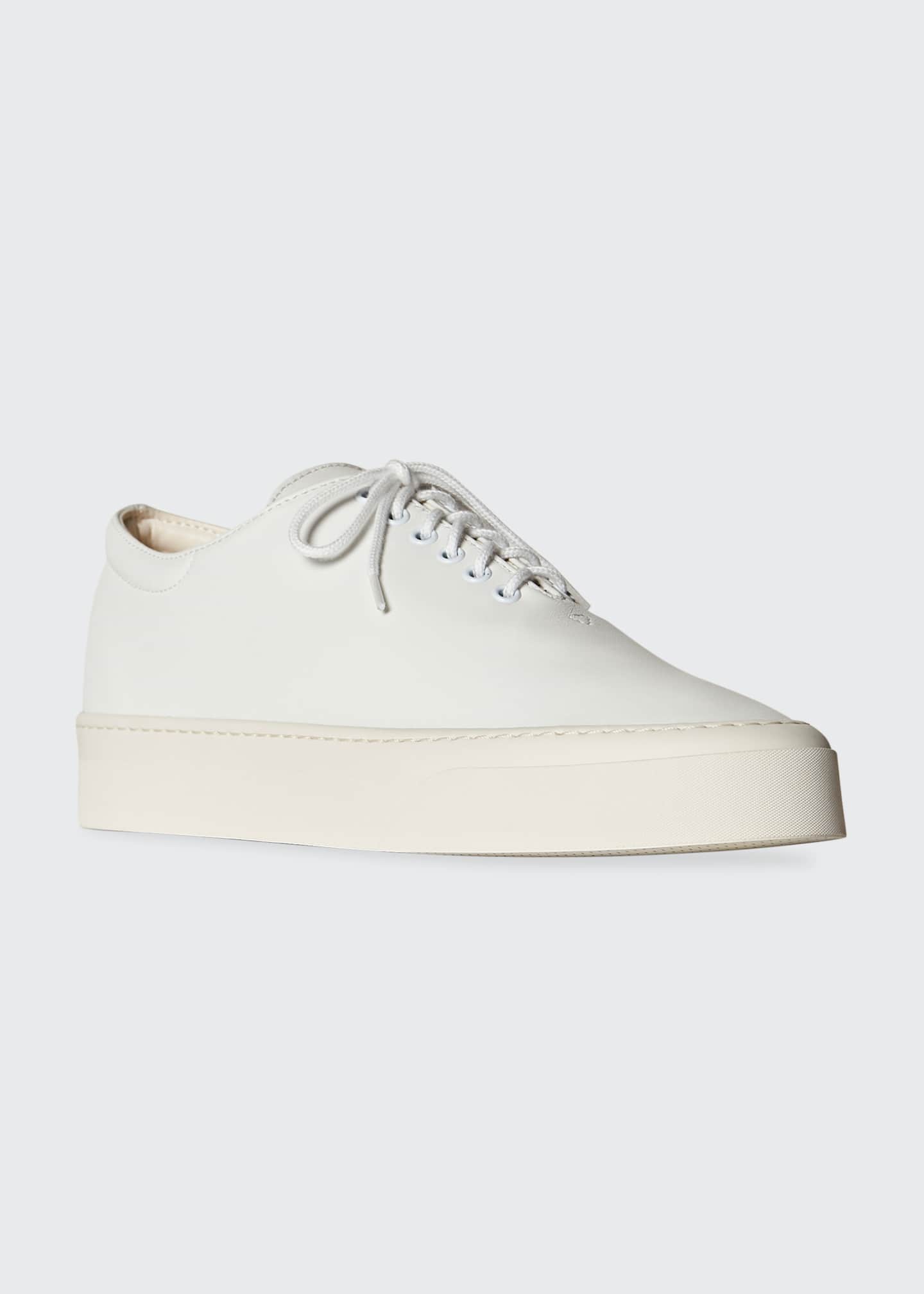 THE ROW Marie Leather Low-Top Sneakers - Bergdorf Goodman
