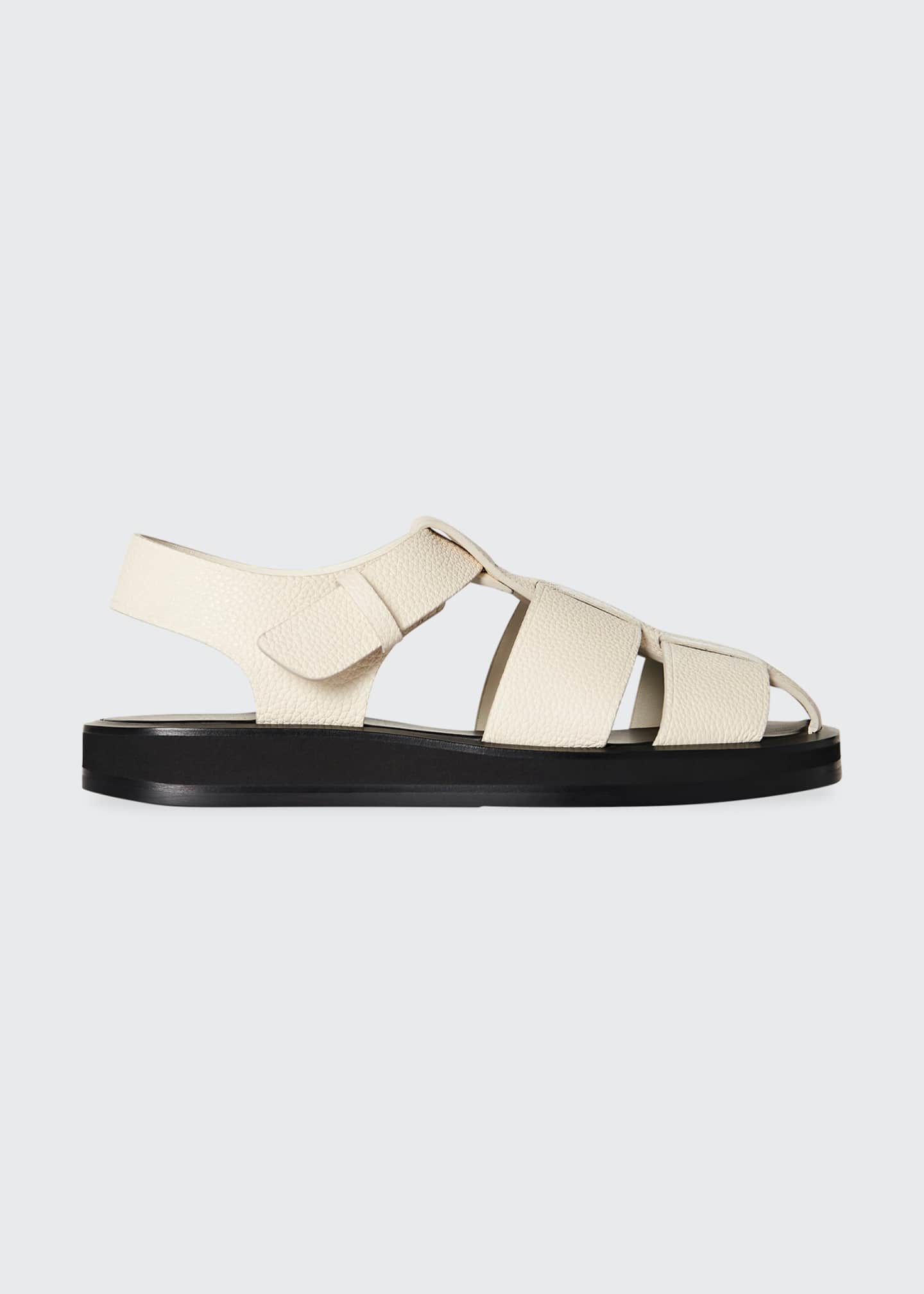 the row fisherman caged leather sandals