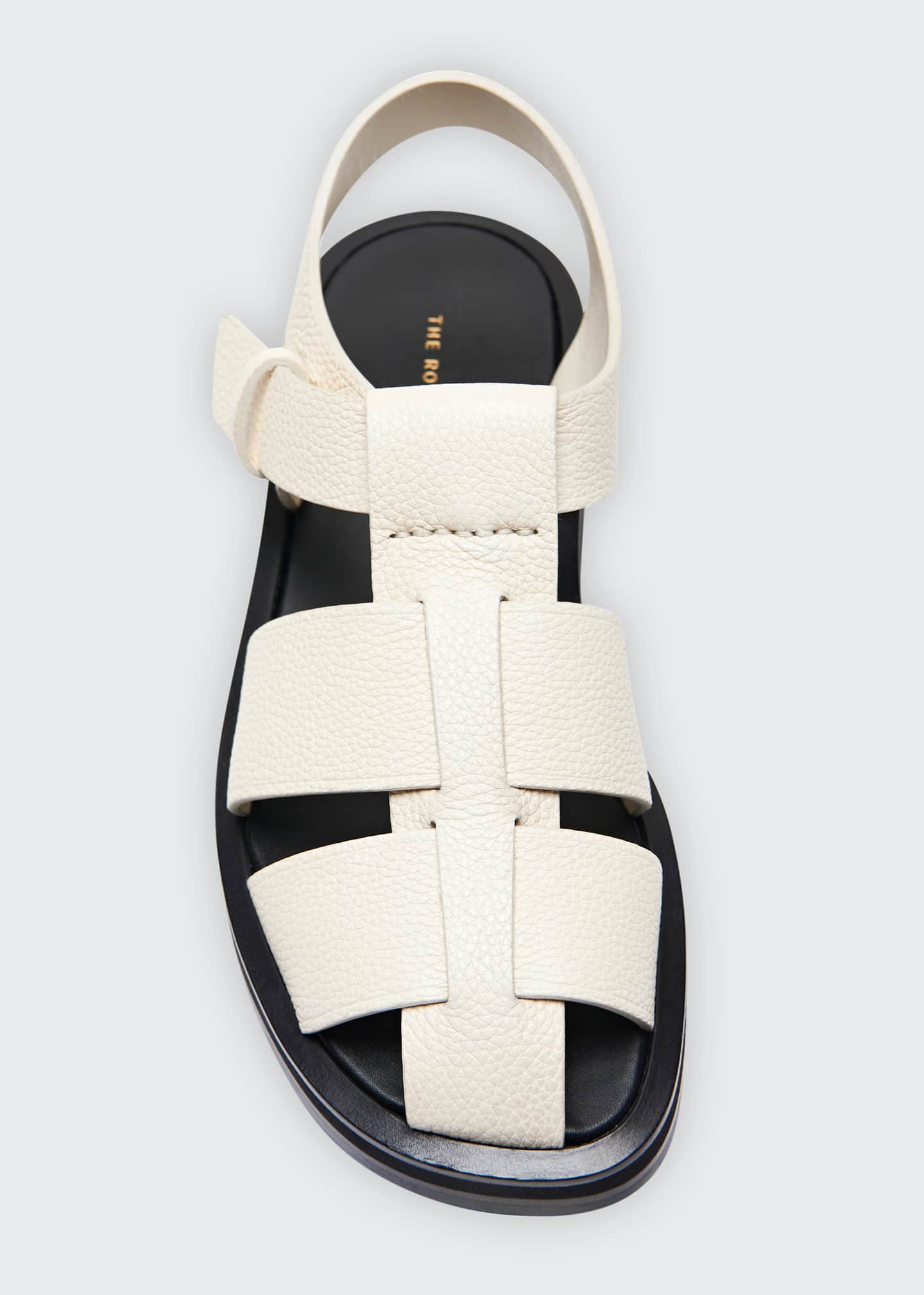 the row fisherman caged leather sandals