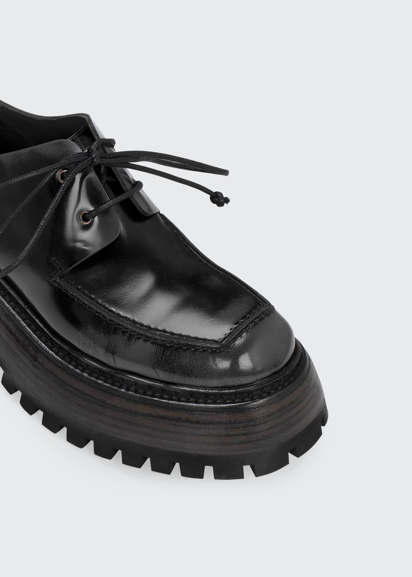 kaira leather lug sole loafer